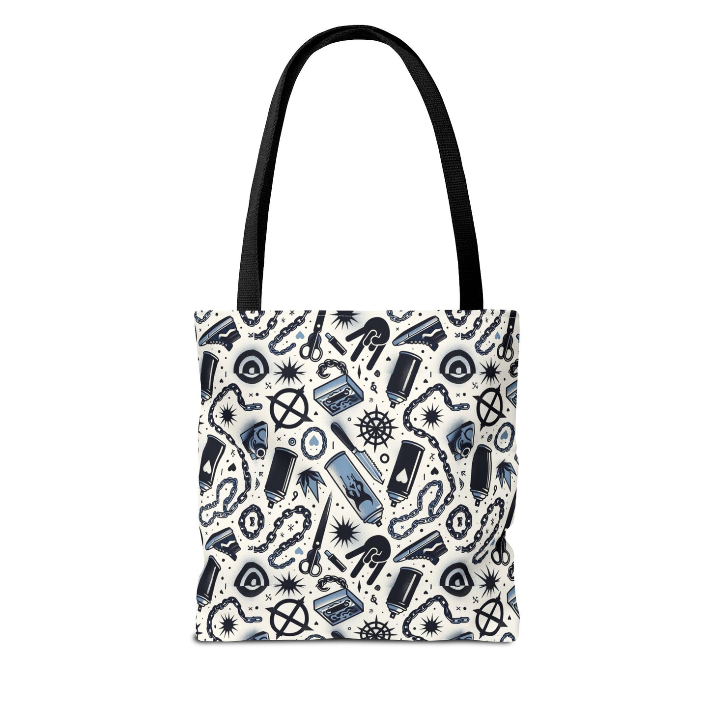 Cultural Rebellion Graphics Edgy and Rebellious With a Hint of Nostalgia Tote Bag - 8404 Design-57