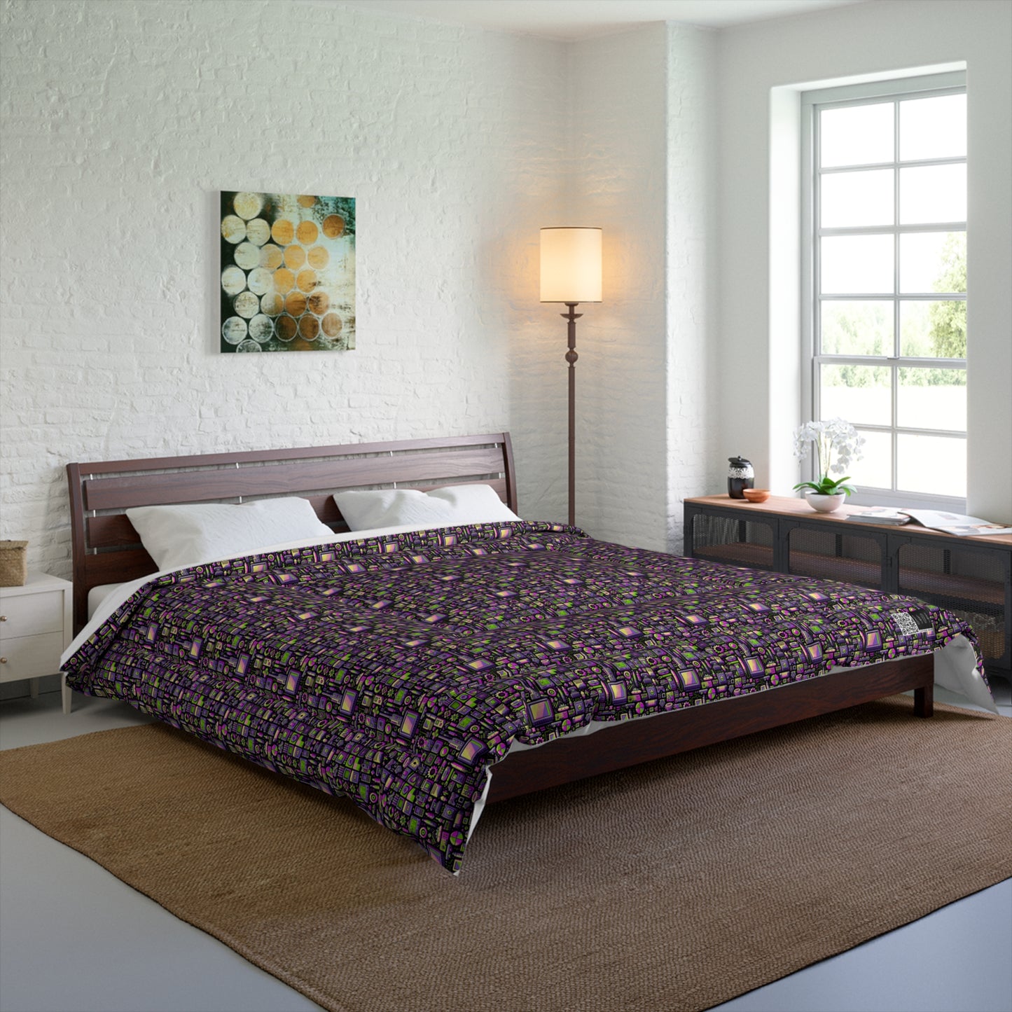 Digital Nostalgia Remix Modern Vintage Fusion Comforter - 8404 Design-67
