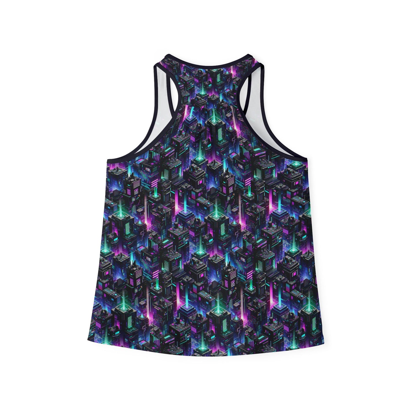 Tech Noir Graphics Futuristic Tech Aesthetics Women's Tank Top - 8404 Design-55