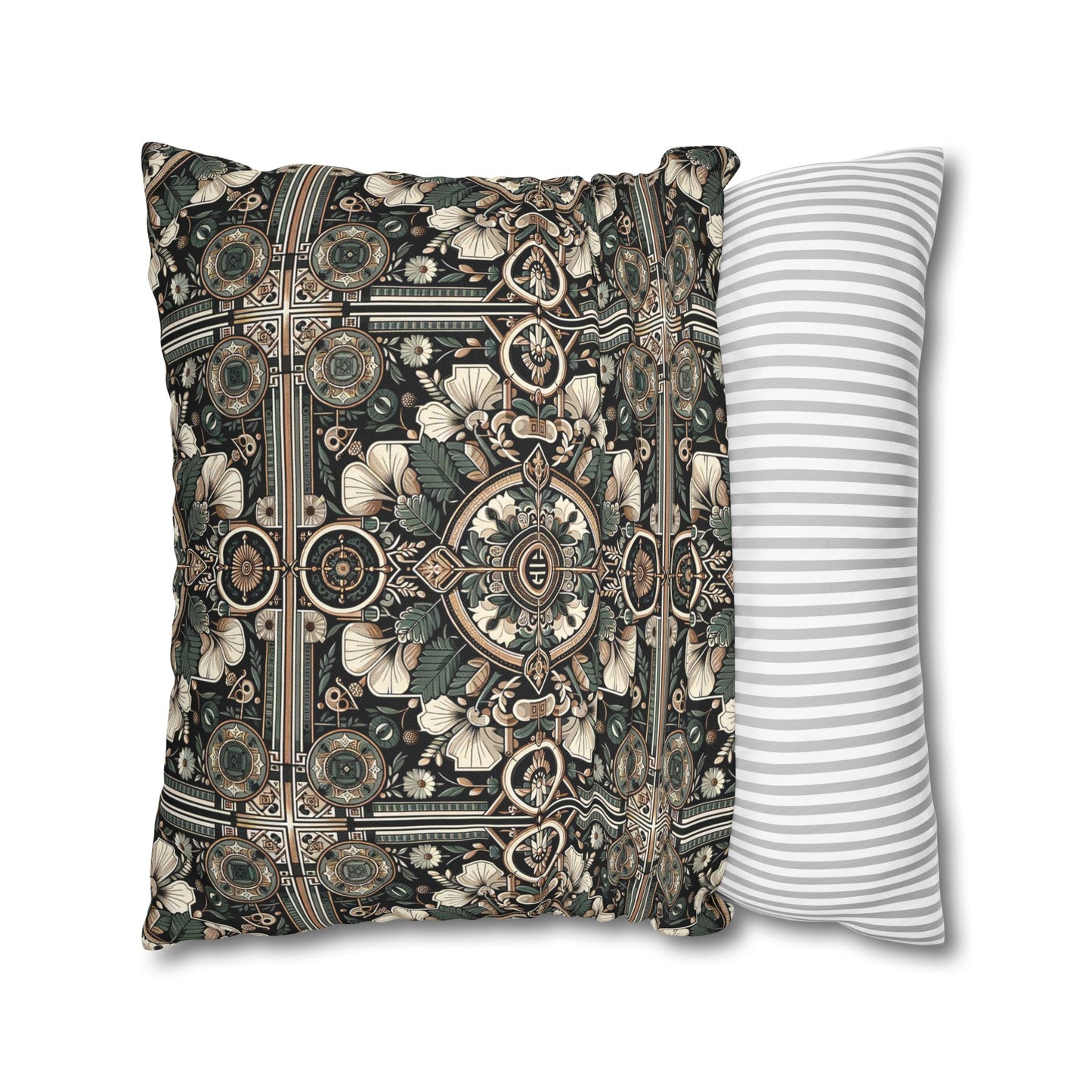 Cyber Garden Party Tech Garden Extravaganza Spun Polyester Square Pillowcase - 8404 Design-66