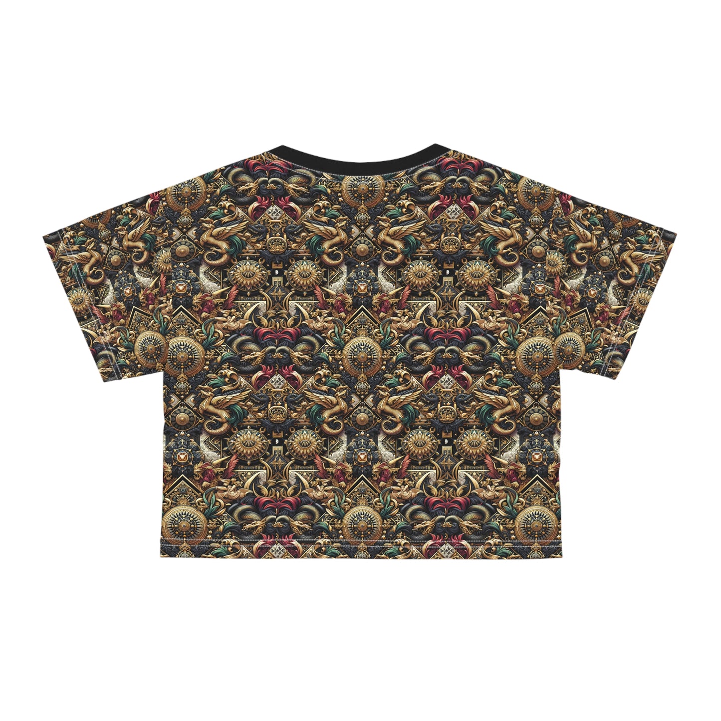 Digital Renaissance Luxurious Streetwear Inspired By Classical Art With a Modern Twist Crop Tee - 8404 Design-76