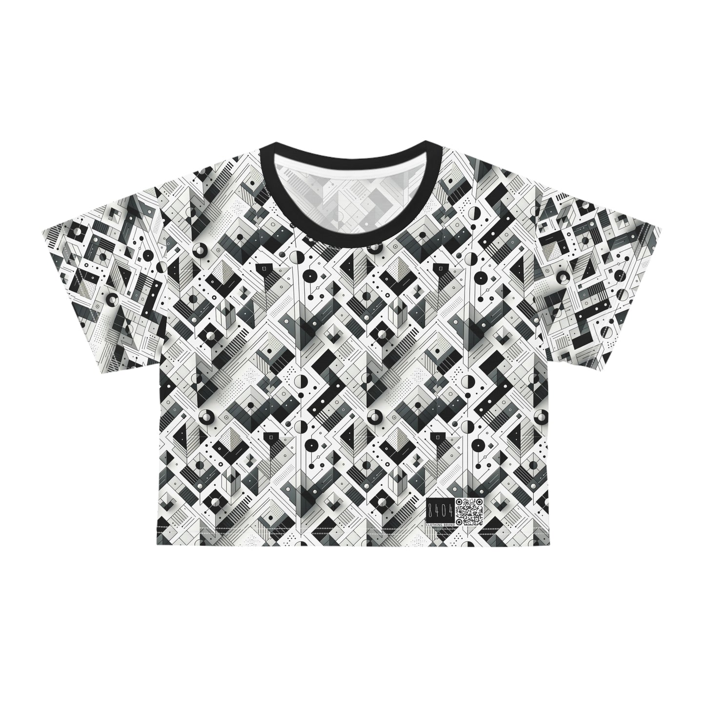 Digital Minimalism Minimalist Tech Crop Tee - 8404 Design-69