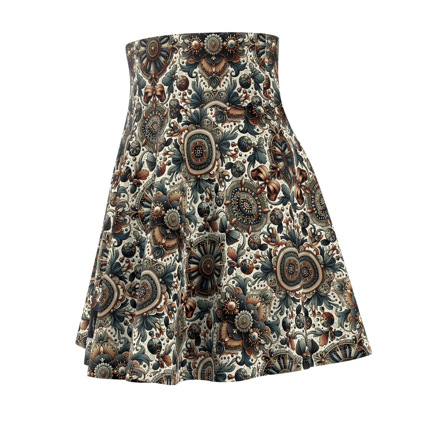 Neo-Dandyism Modern Dandy Streetwear Women's Skater Skirt - 8404 Design-51