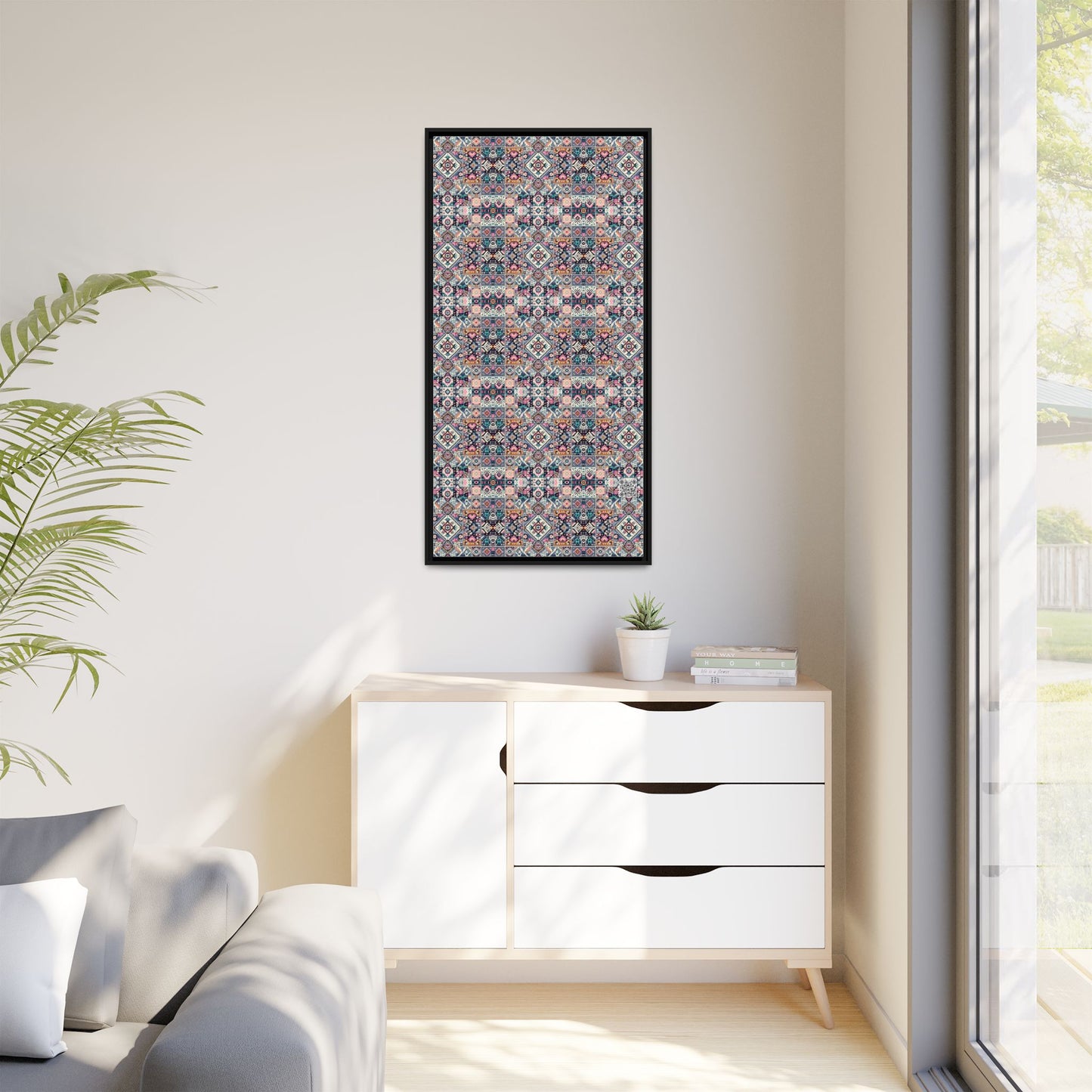 Matte Canvas, Framed (multi-Color) - 8404 Design-01