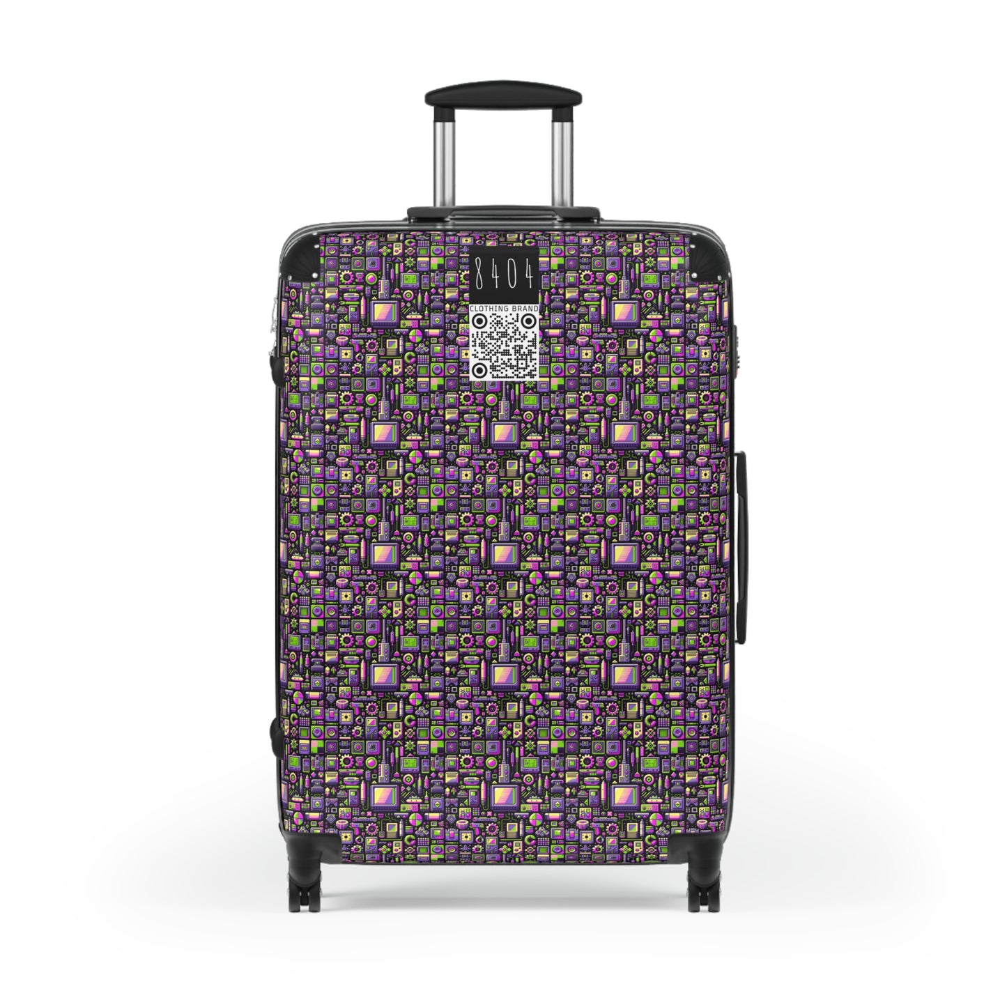 Digital Nostalgia Remix Modern Vintage Fusion Suitcase - 8404 Design-67