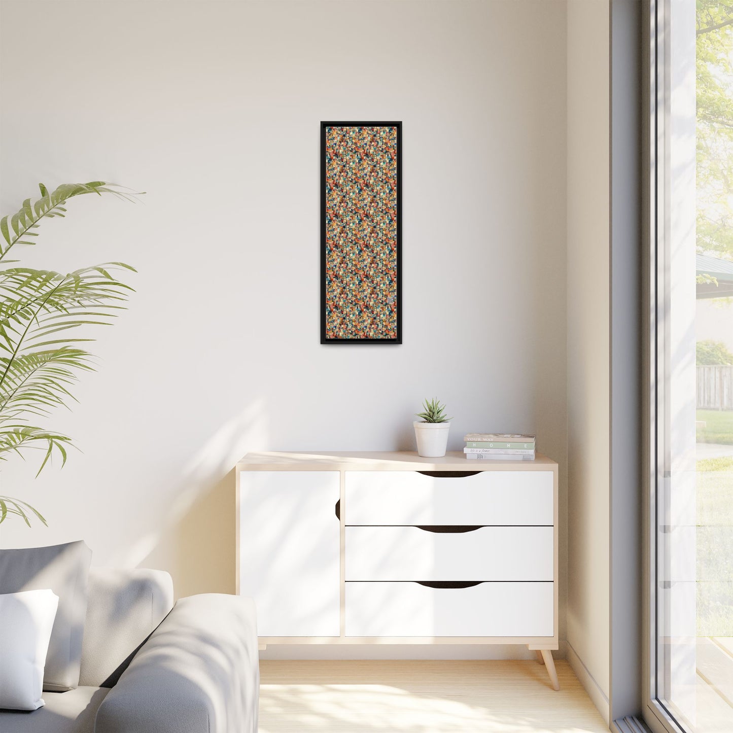 Digital Artistic Expression Artistic Streetwear Matte Canvas, Framed (multi-Color) - 8404 Design-46 B