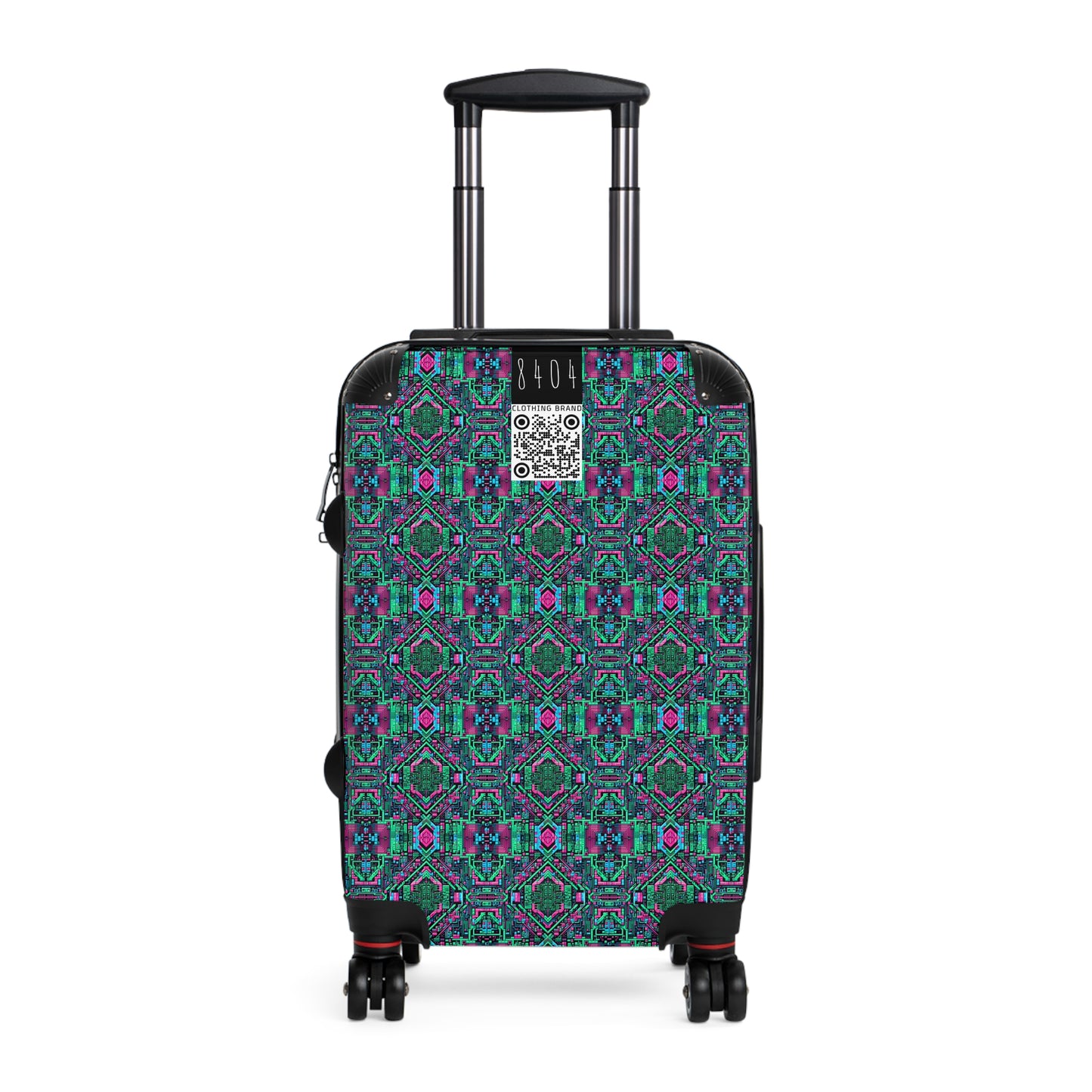 Digital Glitch Vibes Tech-Inspired Streetwear Suitcase - 8404 Design-71