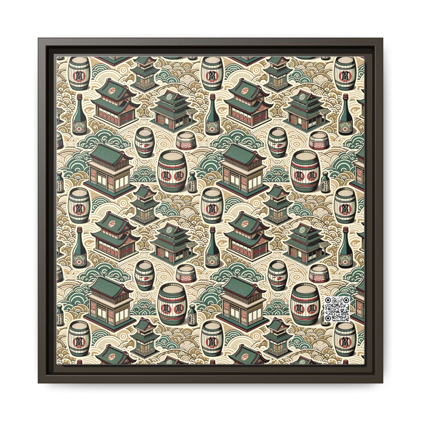 Cultural Artisanal Fusion Contemporary Cultural Elegance Matte Canvas, Framed (multi-Color) - 8404 Design-68 B
