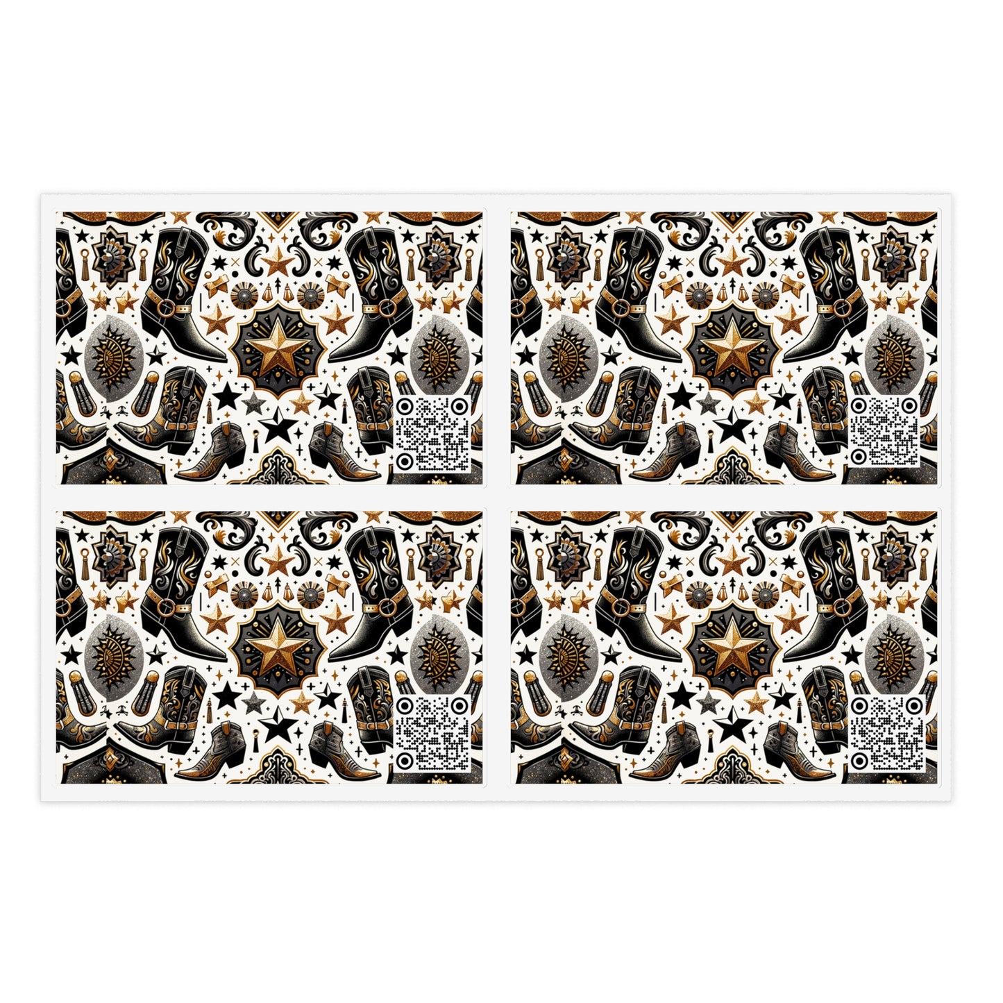 Cowboy Chic Revival Bold Western Glam Sticker Sheets - 8404 Design-60