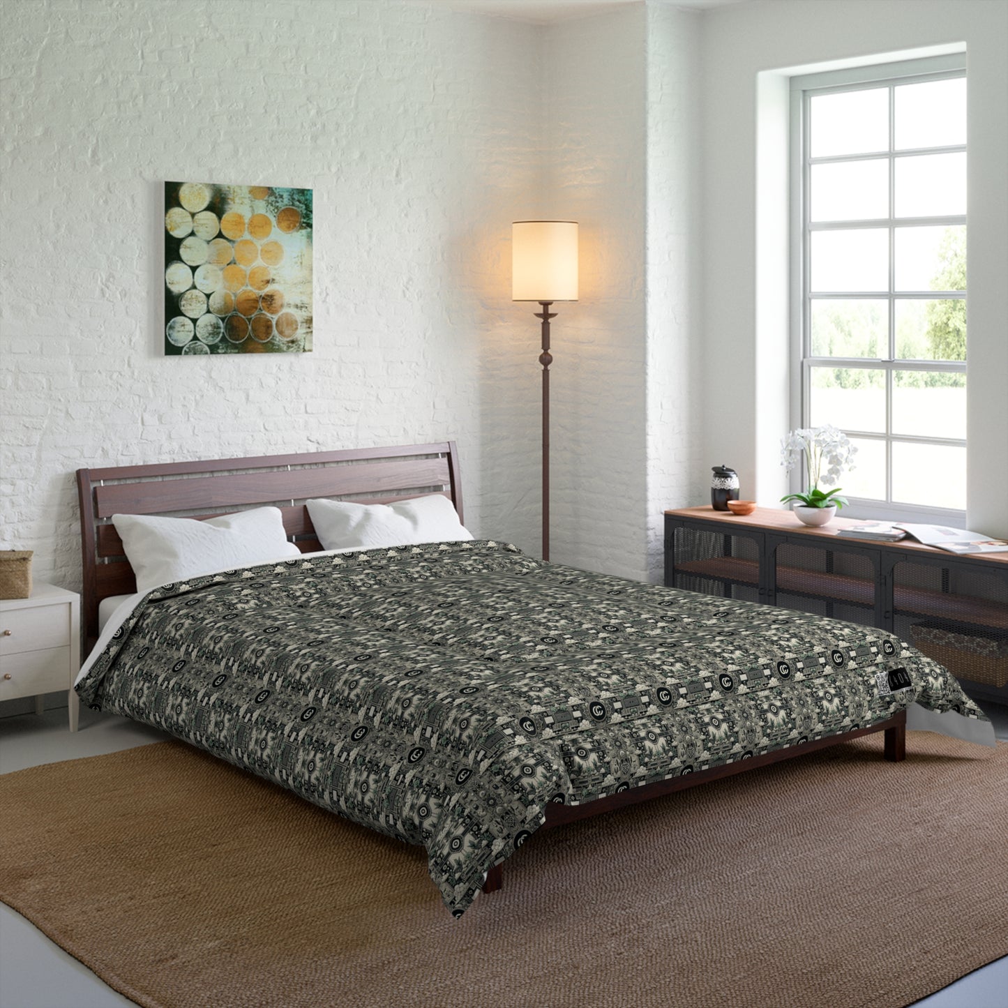 Cyber Garden Party Tech Garden Extravaganza Comforter - 8404 Design-54