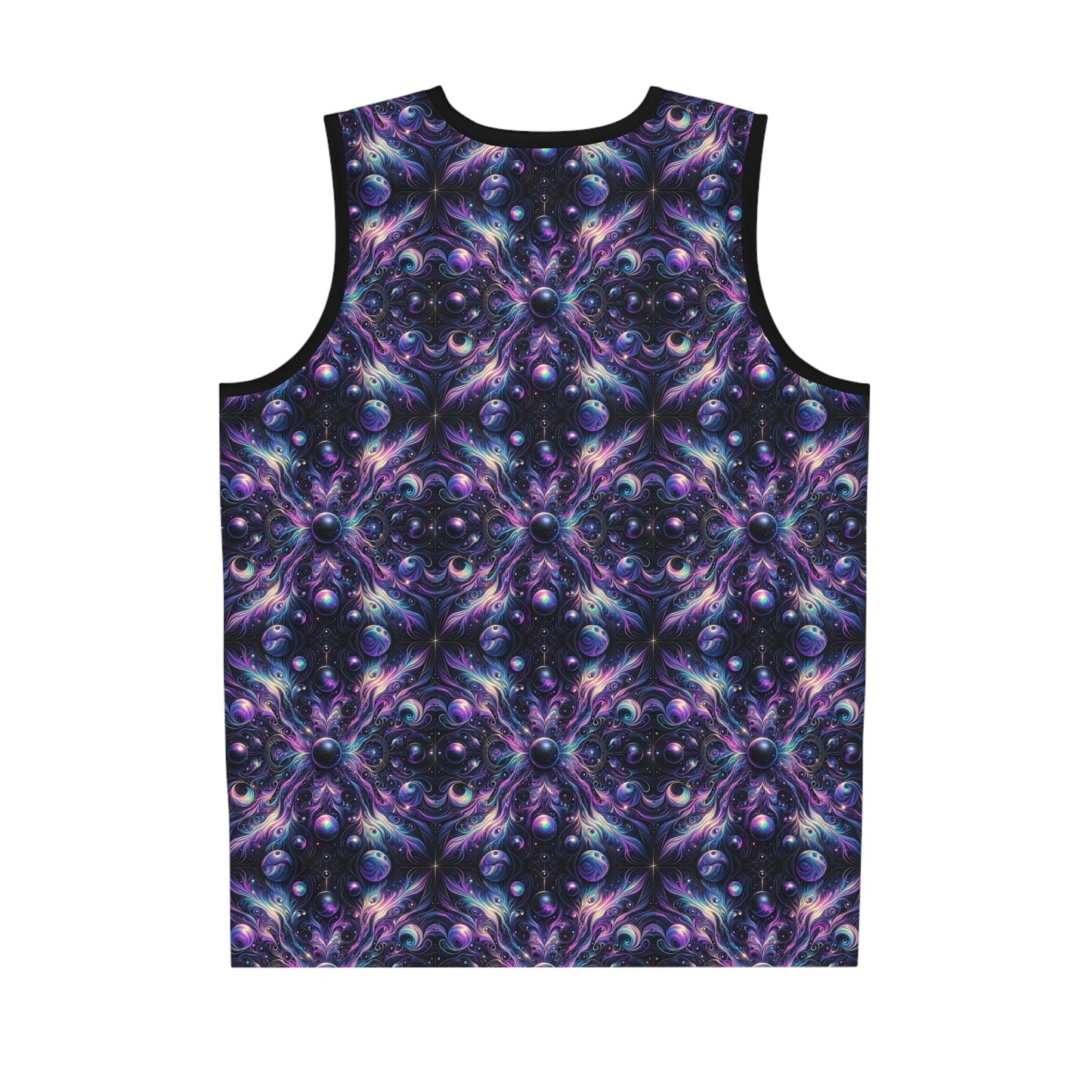 Galactic Hues Tech-Forward Cosmic Fusion Basketball Jersey - 8404 Design-41