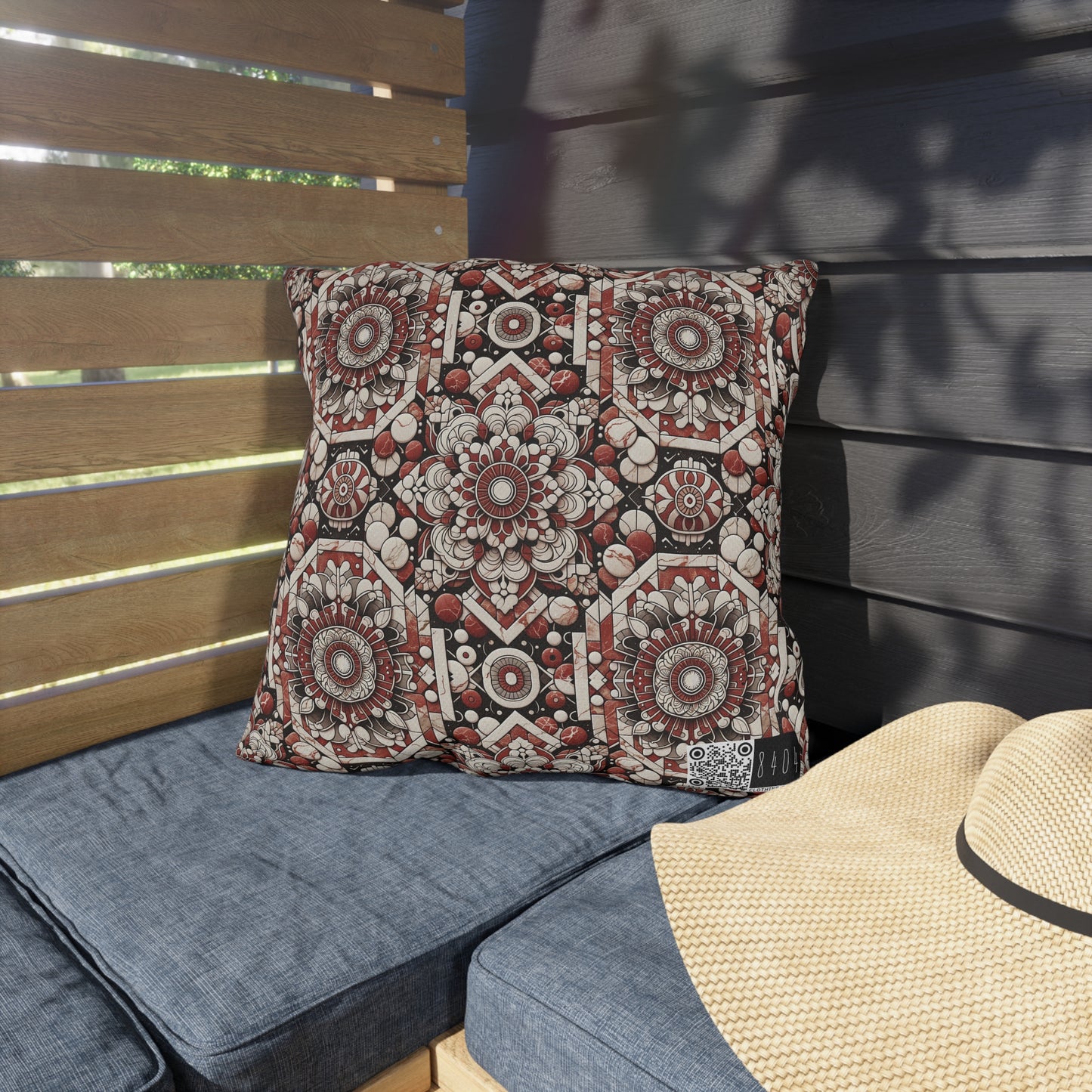 Neo Jomon Sculptural Aesthetics Artisanal Streetwear Outdoor Pillow - 8404 Design-55