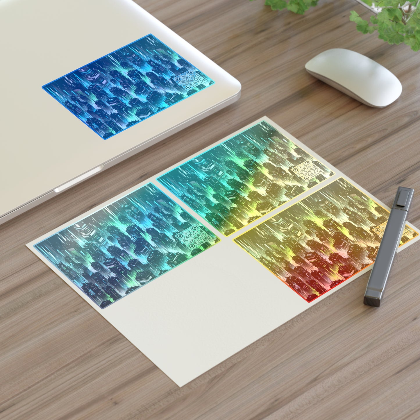 Tech Noir Aesthetic Futuristic Cyberpunk Sticker Sheets - 8404 Design-56