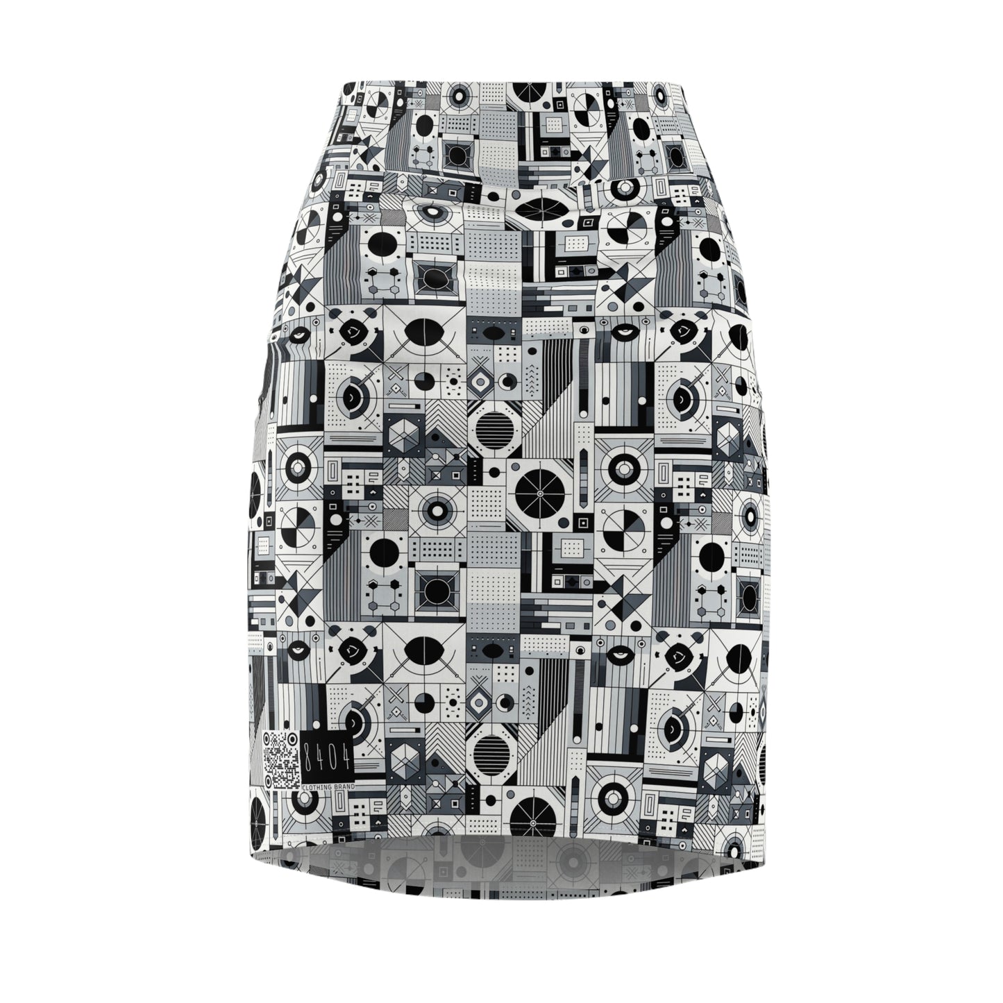 Digital Minimalism Minimalist Tech Women's Pencil Skirt - 8404 Design-65