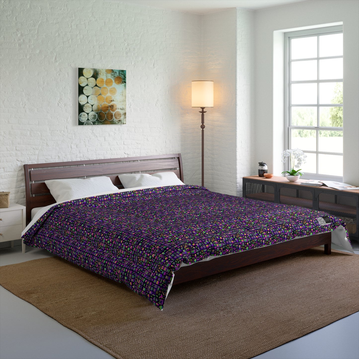 Digital Nostalgia Remix Modern Vintage Fusion Comforter - 8404 Design-49