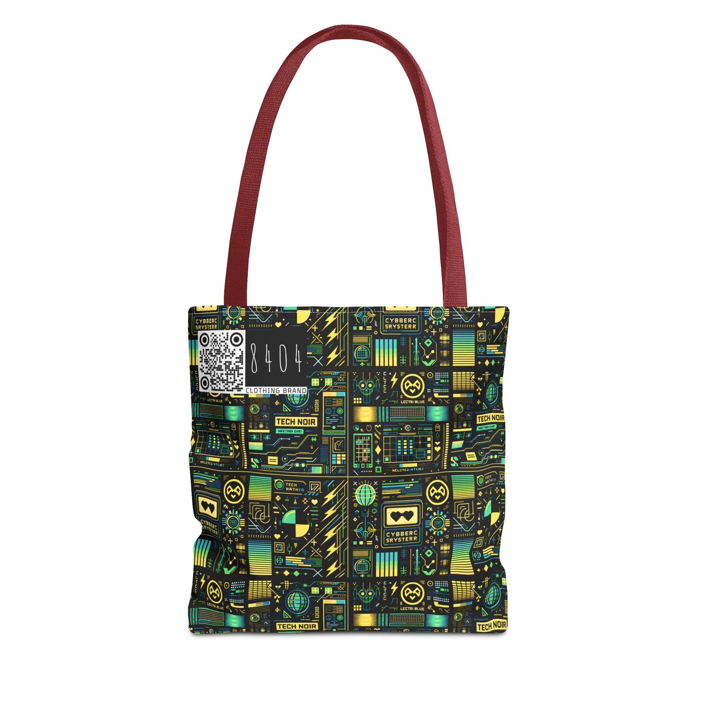 Digital Dystopia Tech Noir Tote Bag - 8404 Design-57