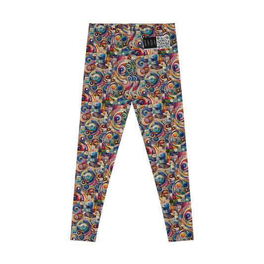 Digital Artistic Expression Artistic Streetwear Stretch Leggings - 8404 Design-49