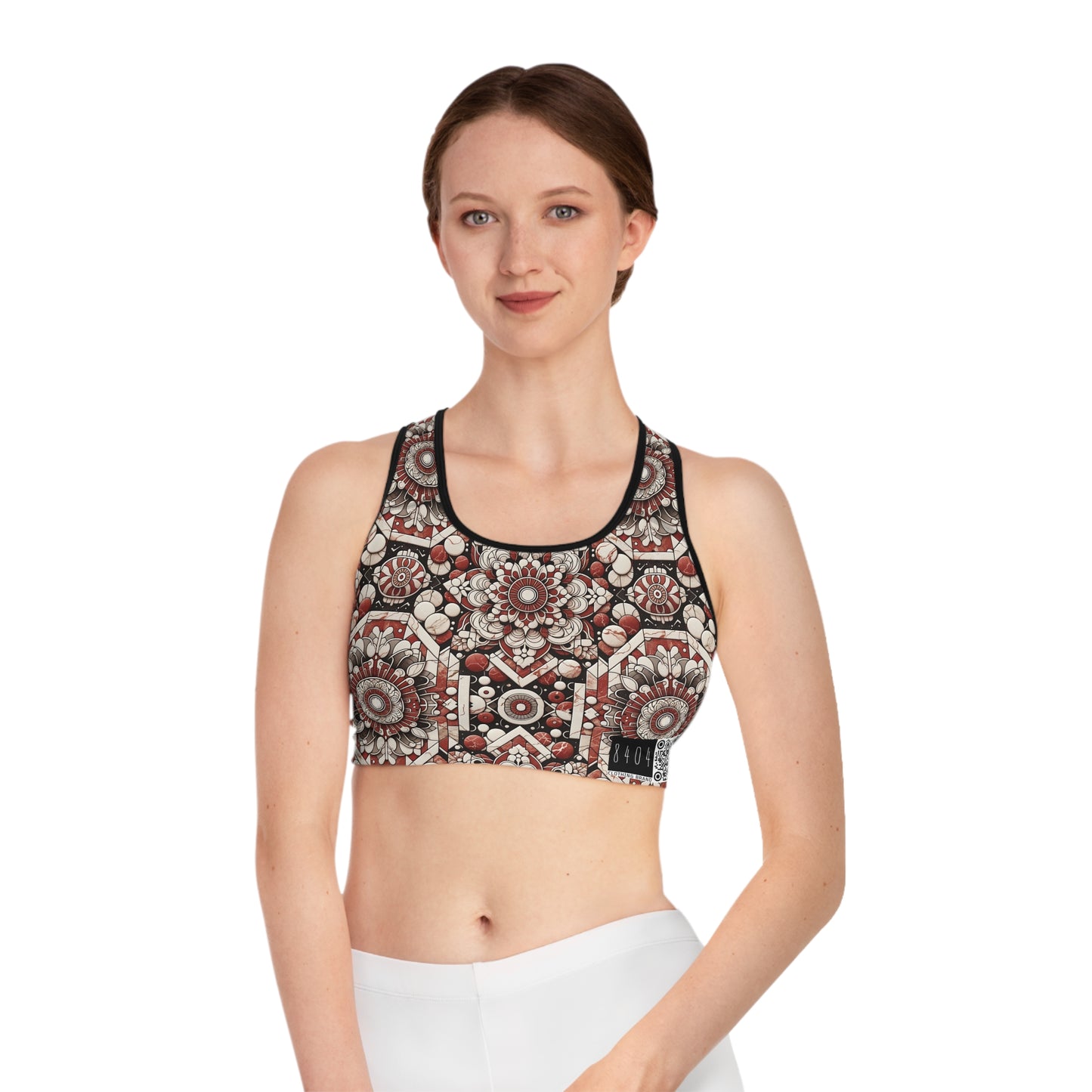 Neo Jomon Sculptural Aesthetics Artisanal Streetwear Sports Bra - 8404 Design-55