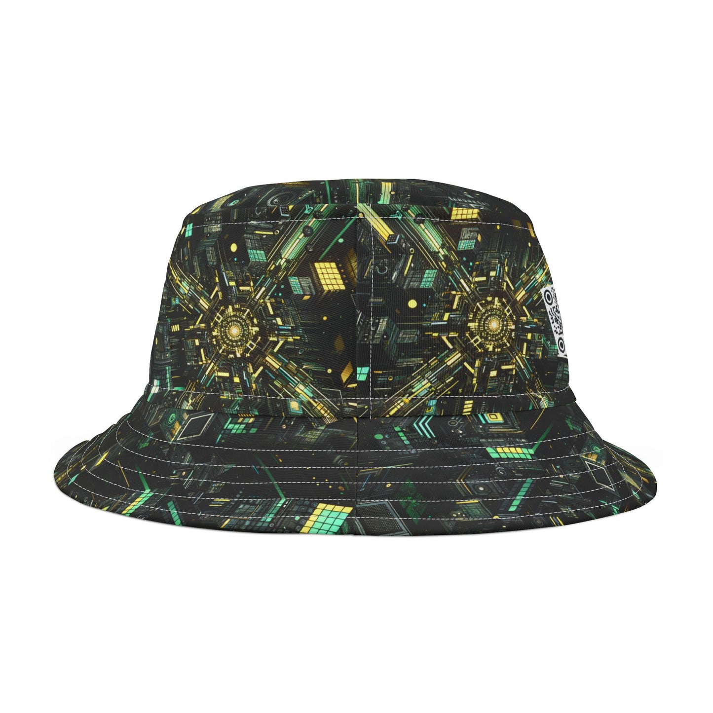 Tech Noir Graphics Tech-Inspired Streetwear Bucket Hat - 8404 Design-66
