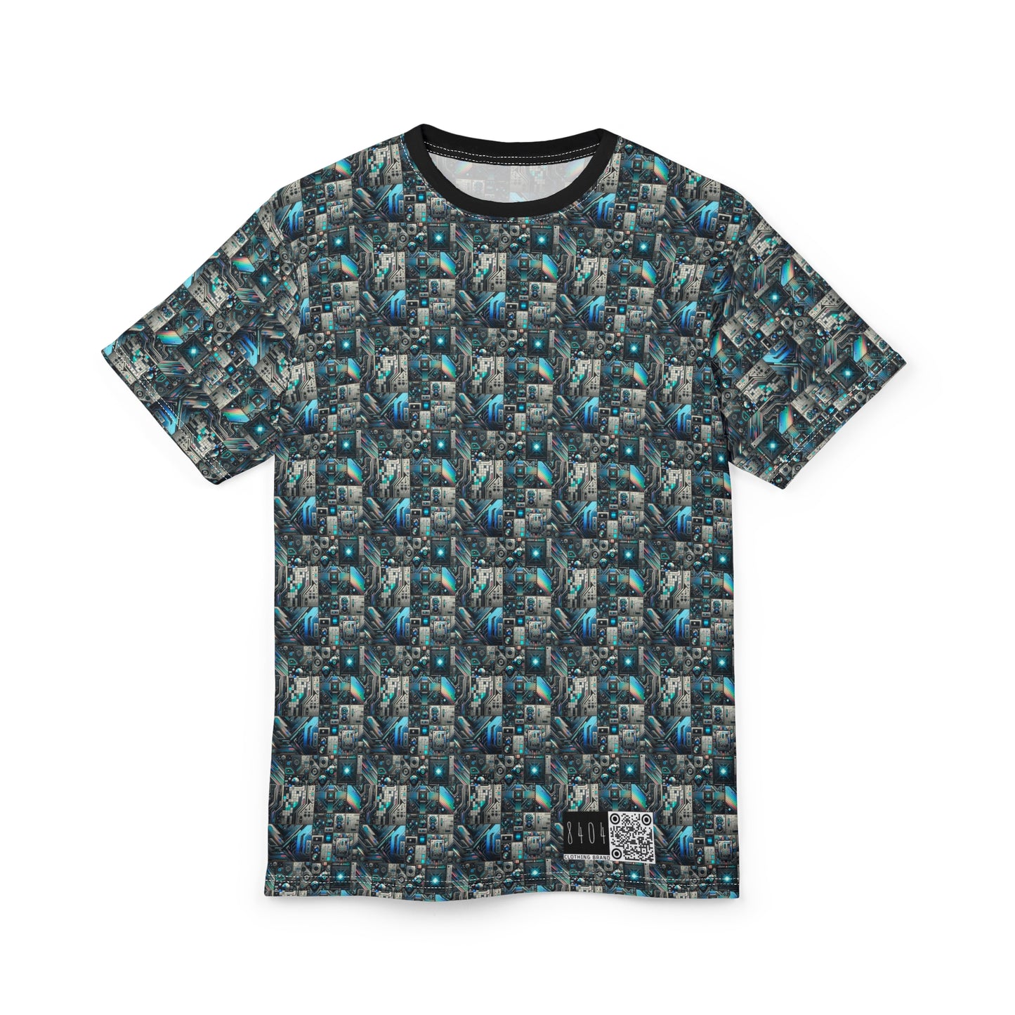 Tech-Infused Futurism Sleek Tech Edge Unisex Cut & Sew Tee - 8404 Design-48