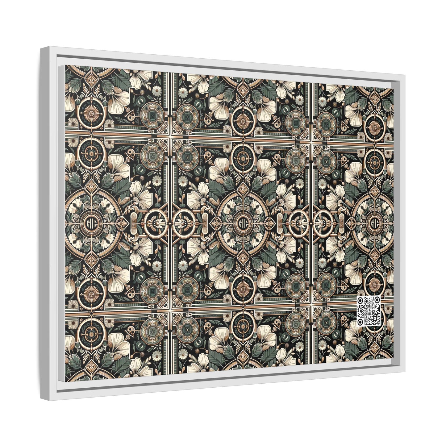 Cyber Garden Party Tech Garden Extravaganza Matte Canvas, Framed (multi-Color) - 8404 Design-66 A