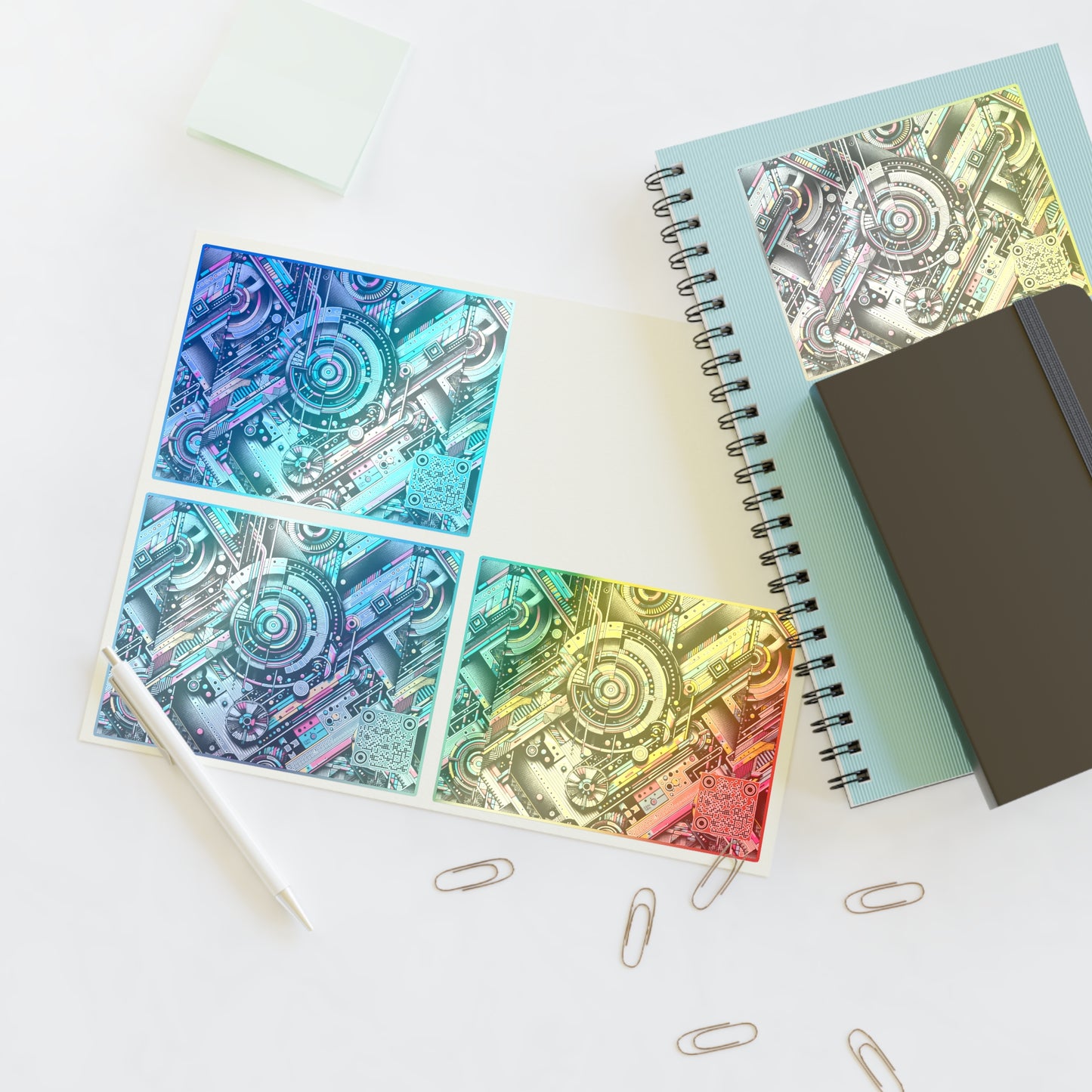 Tech-Forward Graphics Tech-Forward Streetwear Blending Human Creativity With Ai Innovation Sticker Sheets - 8404 Design-52