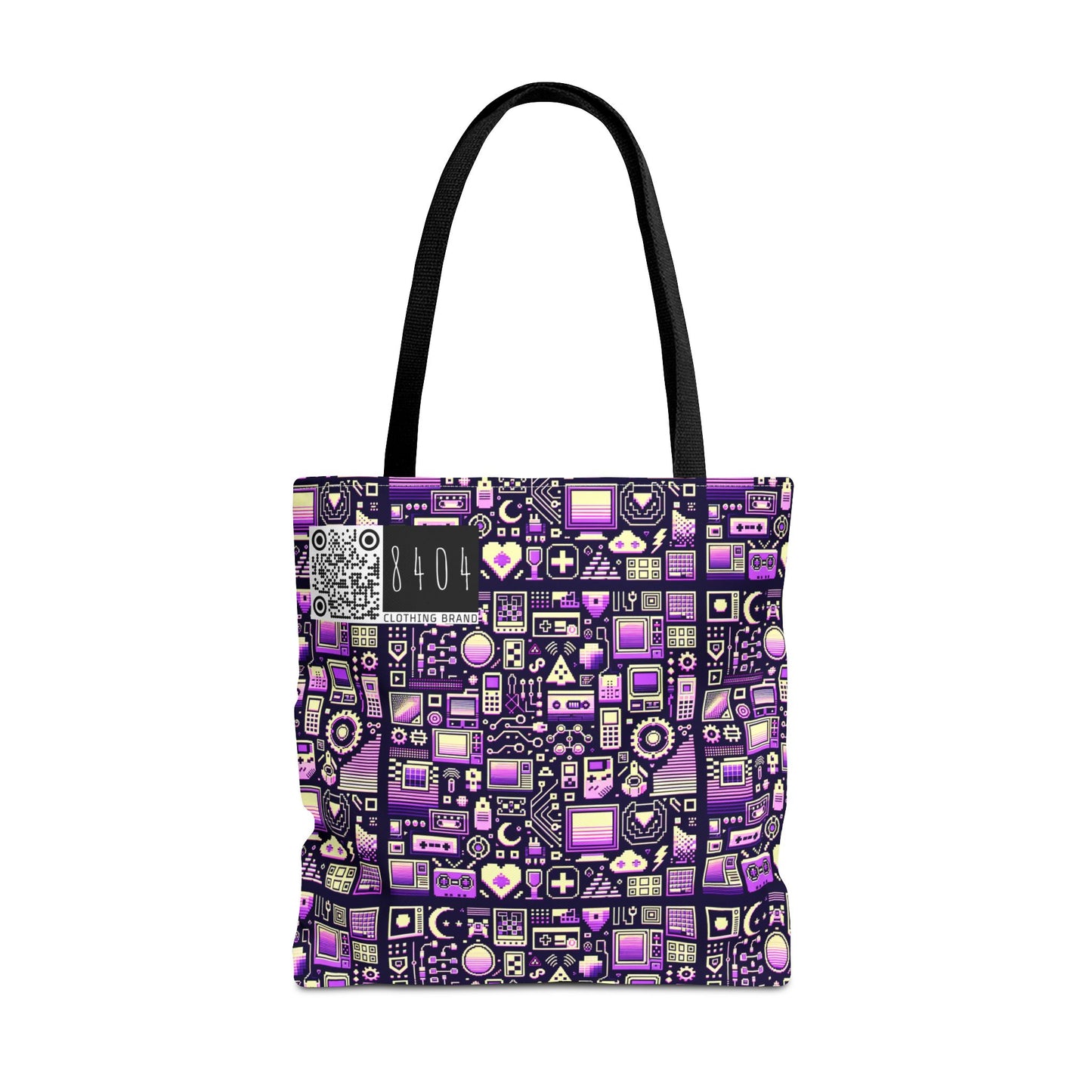Digital Nostalgia Remix Modern Vintage Fusion Tote Bag - 8404 Design-54