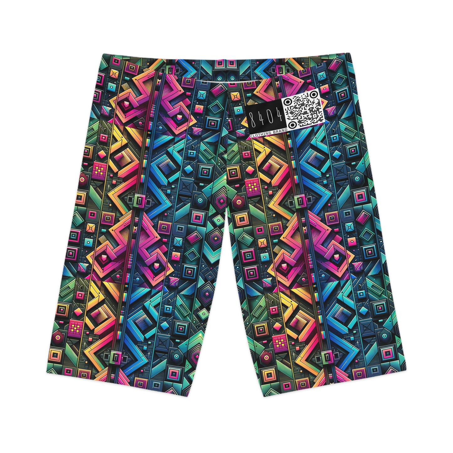 Tech-Inspired Graphics Cyberpunk Cool Women's Bike Shorts - 8404 Design-58