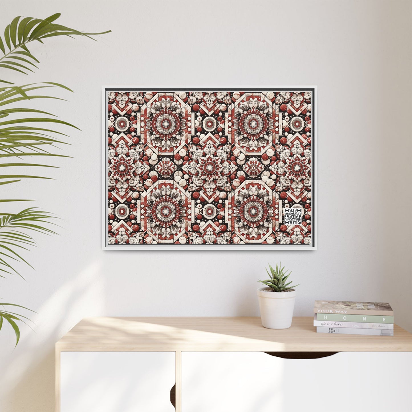 Neo Jomon Sculptural Aesthetics Artisanal Streetwear Matte Canvas, Framed (multi-Color) - 8404 Design-55 A