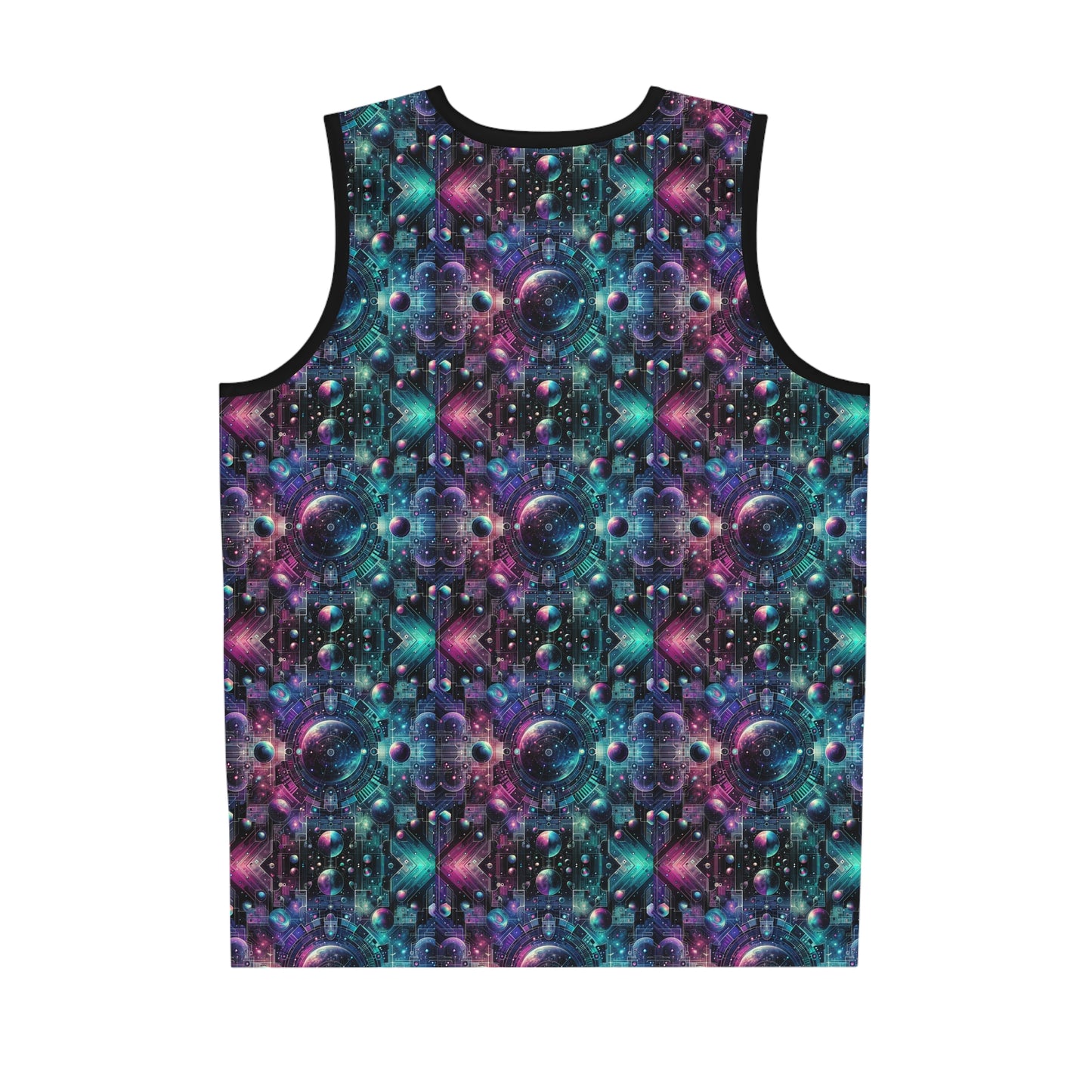 Galactic Hues Tech-Forward Cosmic Fusion Basketball Jersey - 8404 Design-59