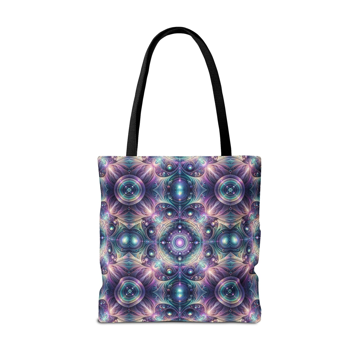 Iridescent Tech Fusion Tech-Forward Streetwear Tote Bag - 8404 Design-61