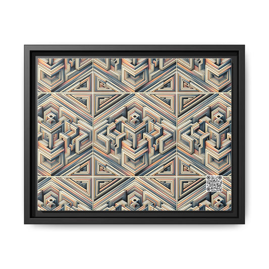Tech Illusion Graphics Futuristic Artistry Matte Canvas, Framed (multi-color) - 8404 Design-52 A