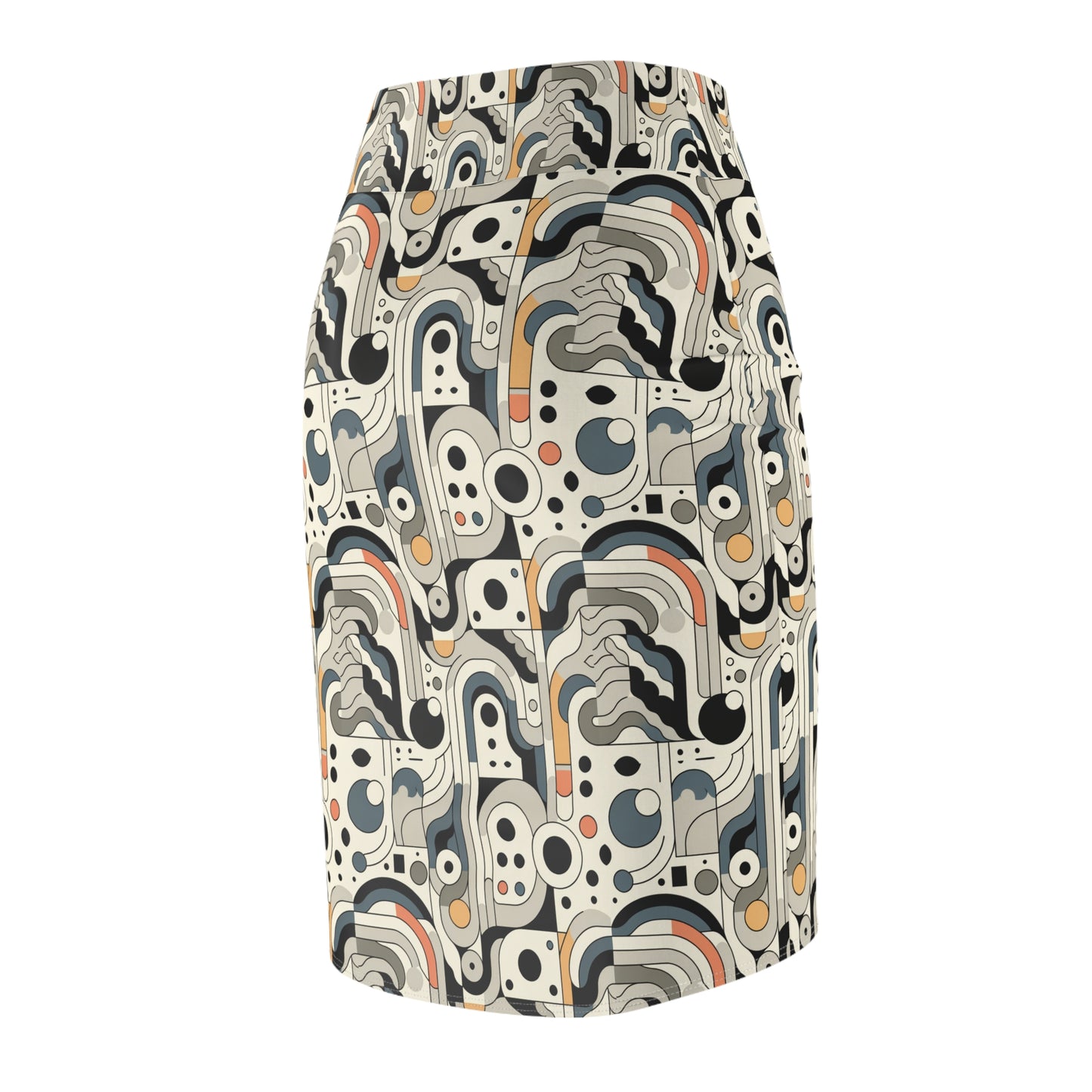 Modern Minimalism Minimalist Tech Women's Pencil Skirt - 8404 Design-60
