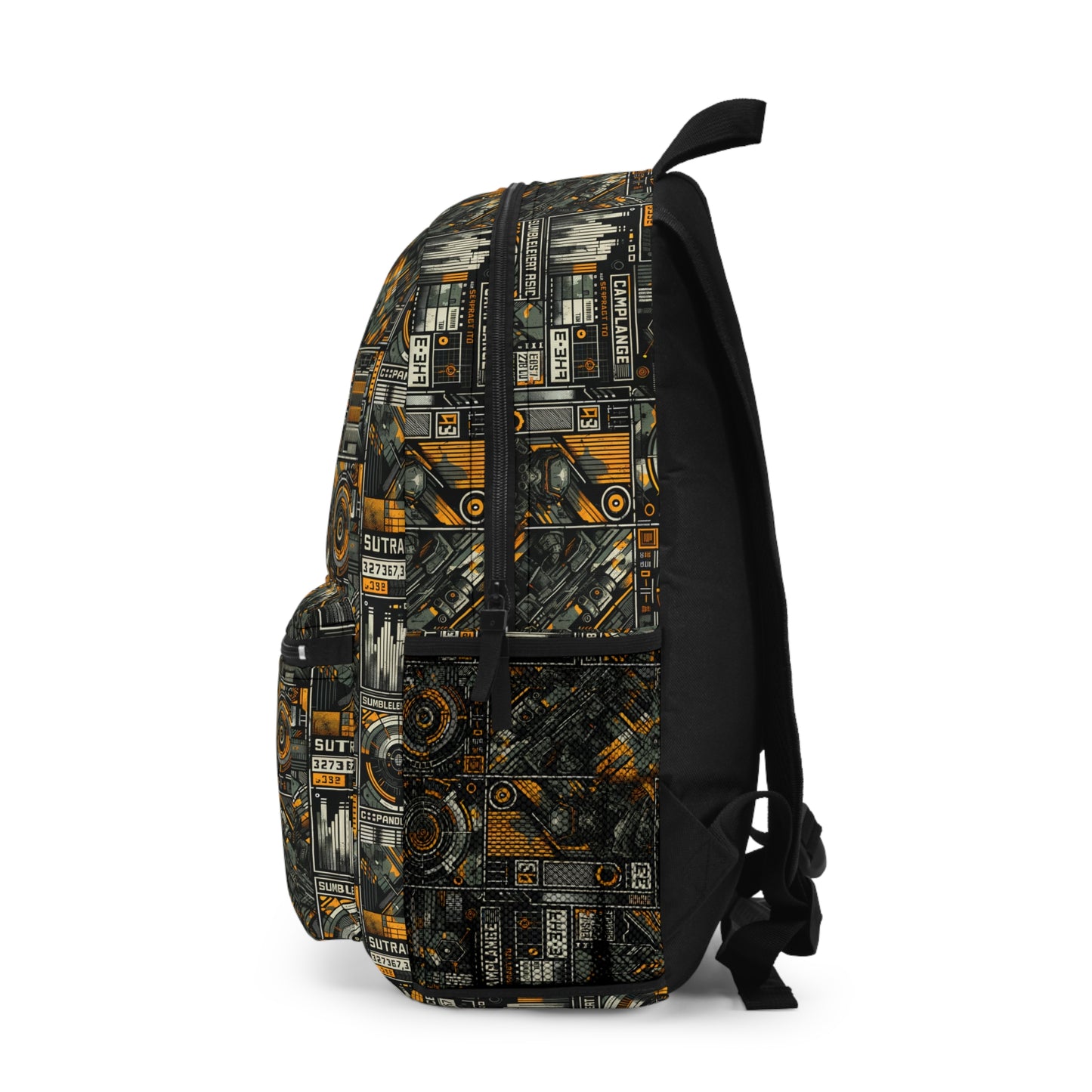 Digital Punk Futuristic Grunge Backpack - 8404 Design-52
