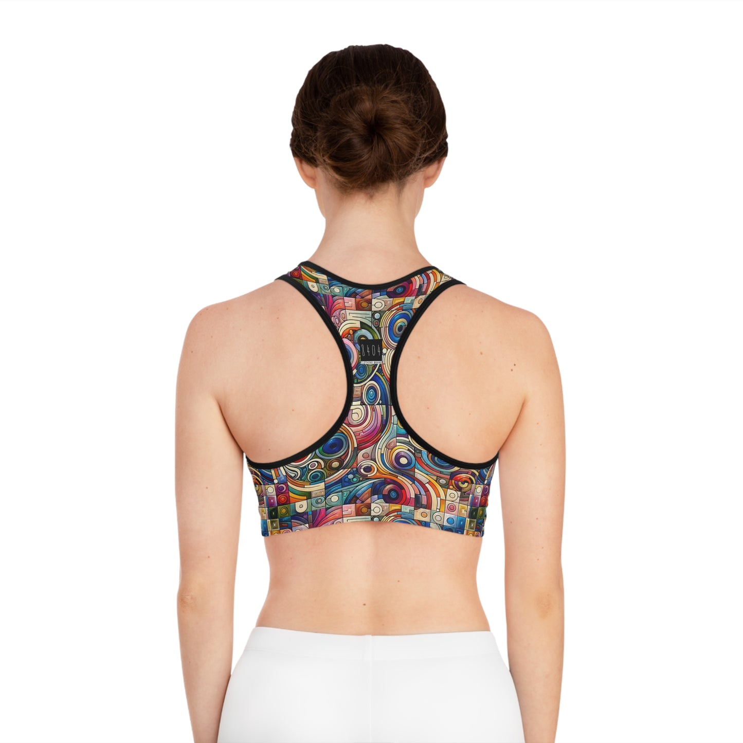 Digital Artistic Expression Artistic Streetwear Sports Bra - 8404 Design-49