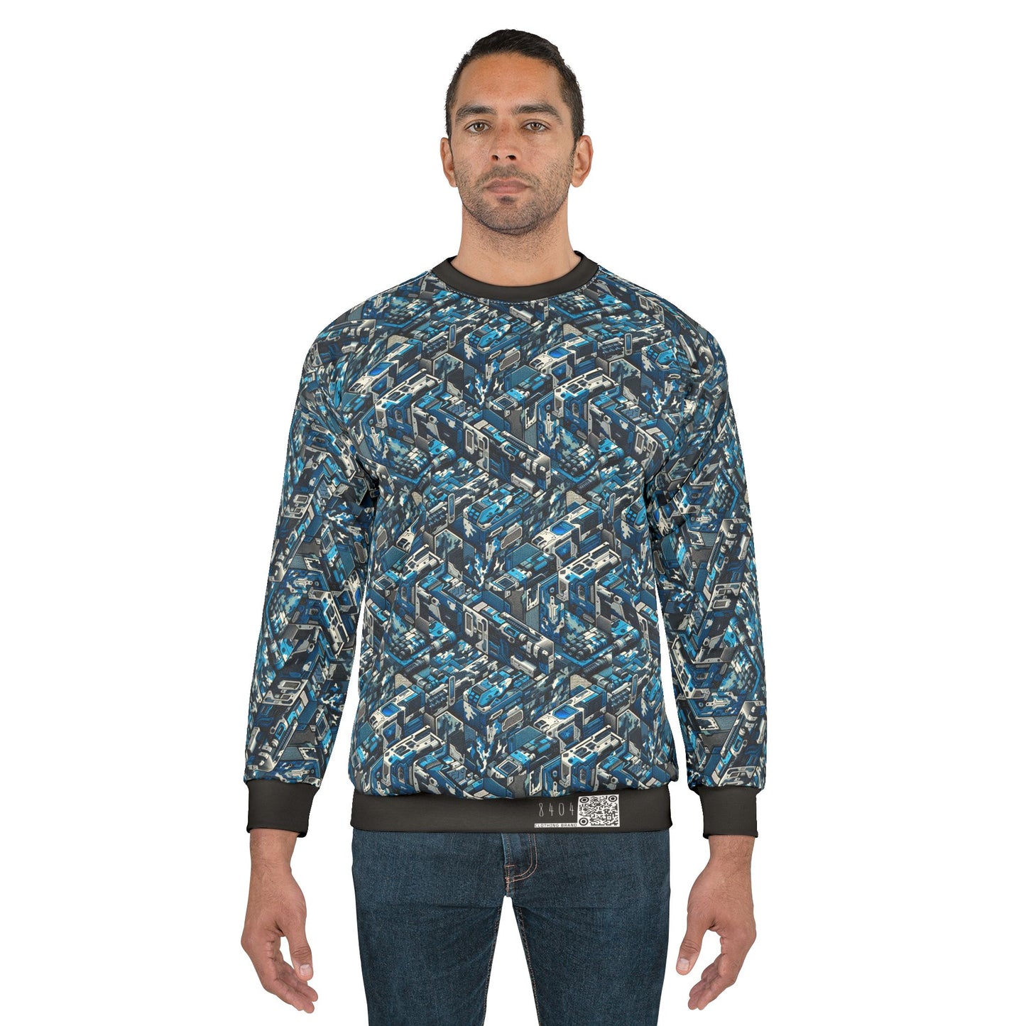 Tech Urban Camo Tech-Forward Streetwear With a Futuristic Military Edge Sweatshirt - 8404 Design-51