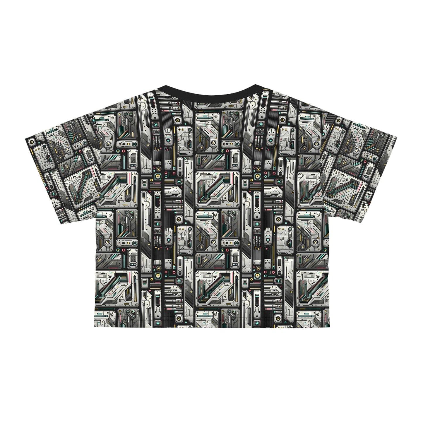 Tech Utility Gear Tech-Forward Minimalism Crop Tee - 8404 Design-45