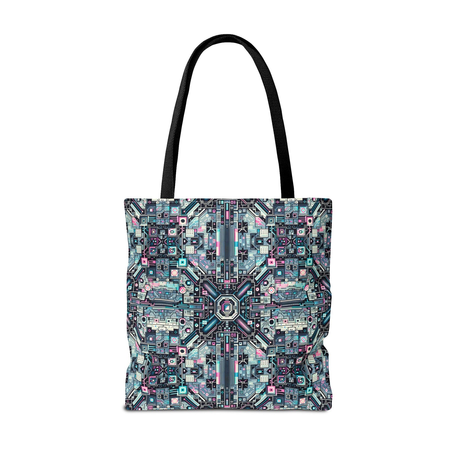 Digital Renaissance Tech-Forward Maximalism Tote Bag - 8404 Design-44