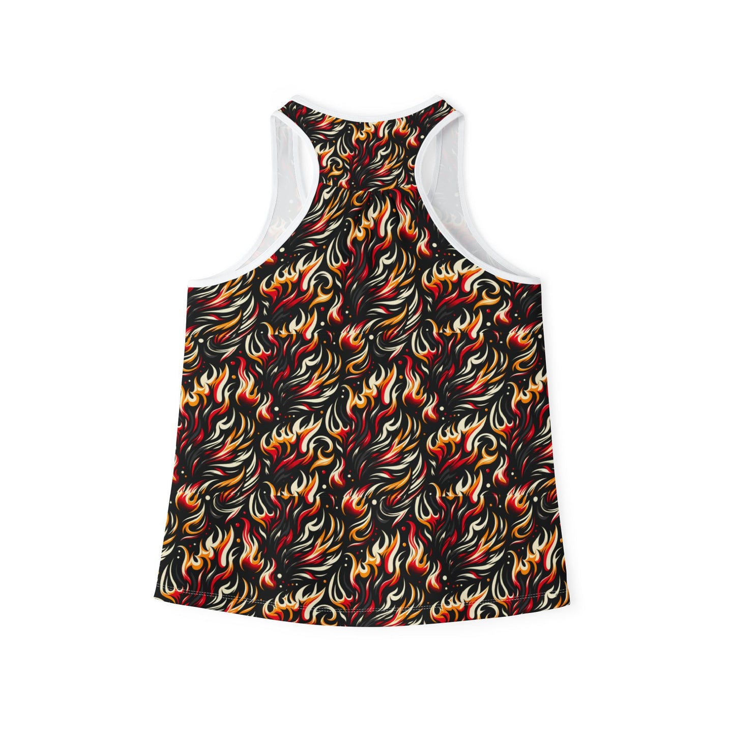 Fire & Flames Bold Streetwear Statement Women's Tank Top - 8404 Design-60