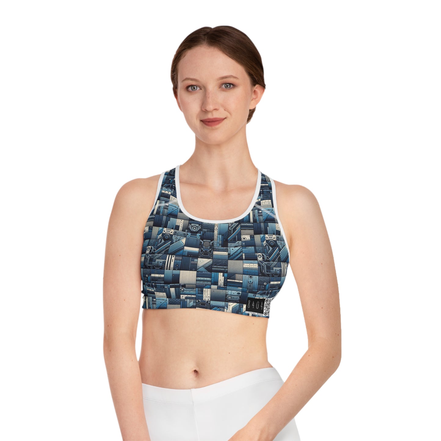 Tech-Inspired Utility Tech-Forward Streetwear With Utilitarian Edge Sports Bra - 8404 Design-44