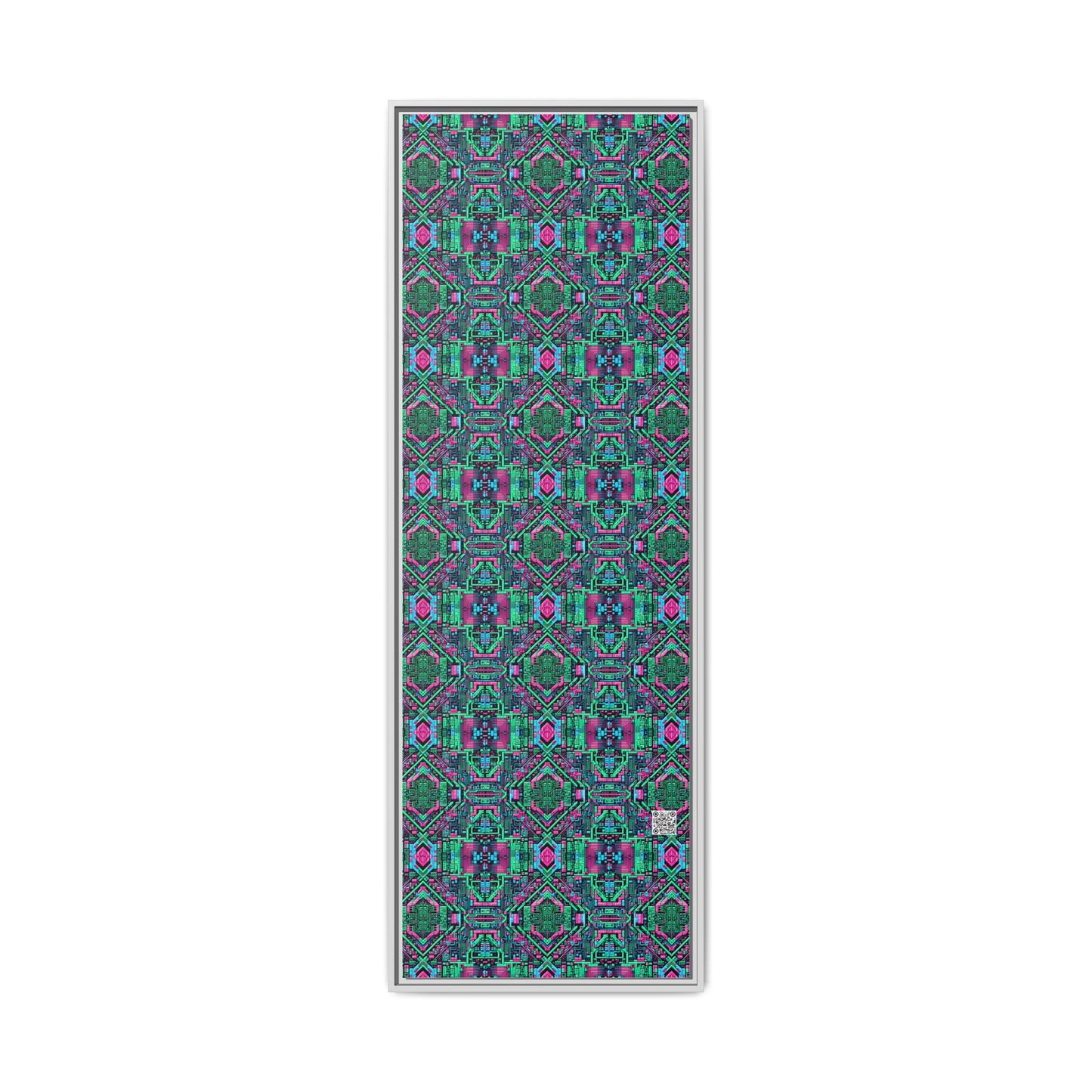 Digital Glitch Vibes Tech-Inspired Streetwear Matte Canvas, Framed (multi-Color) - 8404 Design-71 B