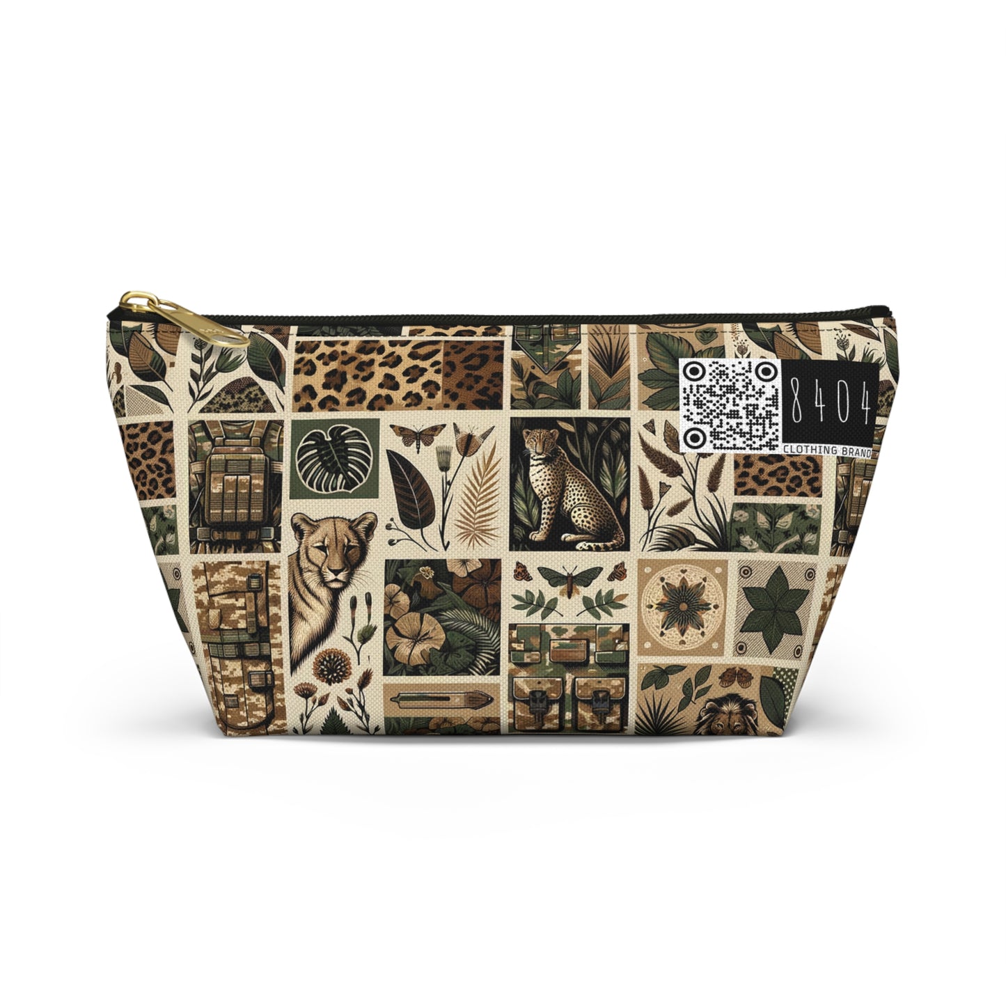 Streetwear Safari Urban Jungle Explorer Accessory Pouch W T-Bottom - 8404 Design-51