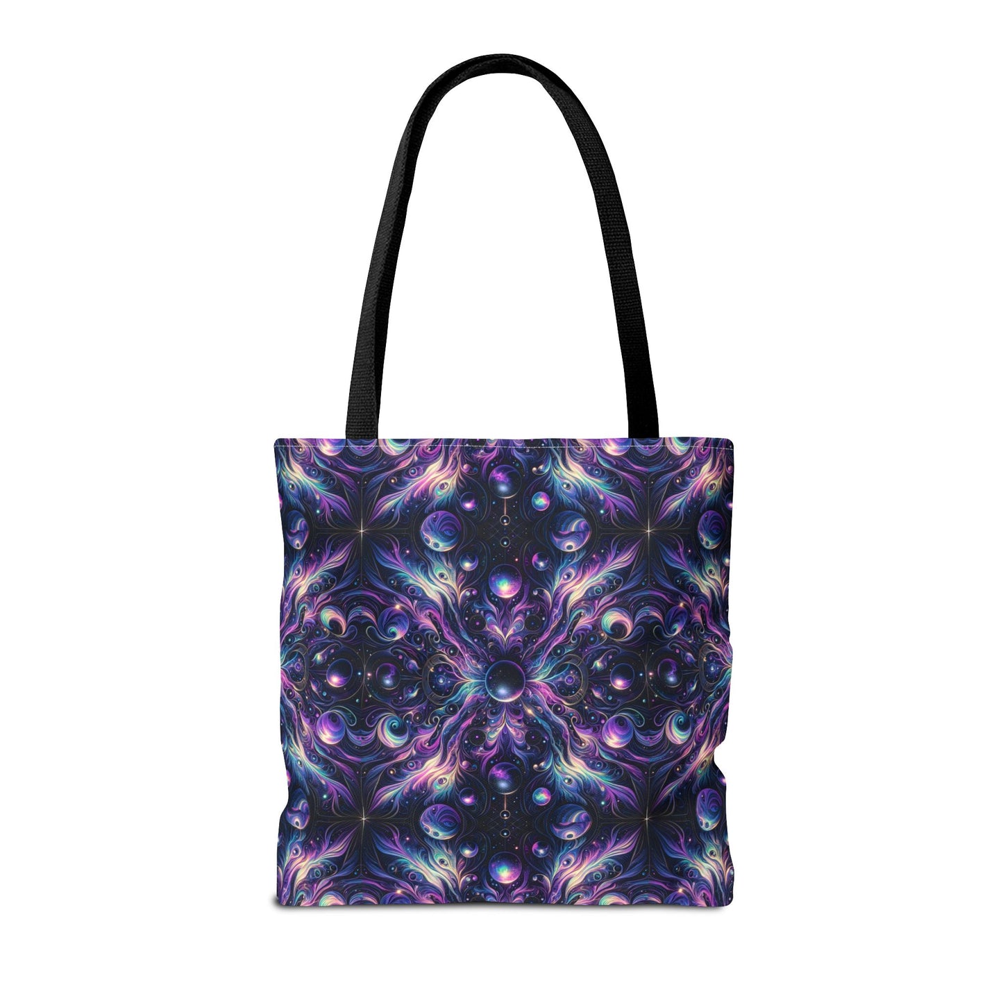 Galactic Hues Tech-Forward Cosmic Fusion Tote Bag - 8404 Design-41
