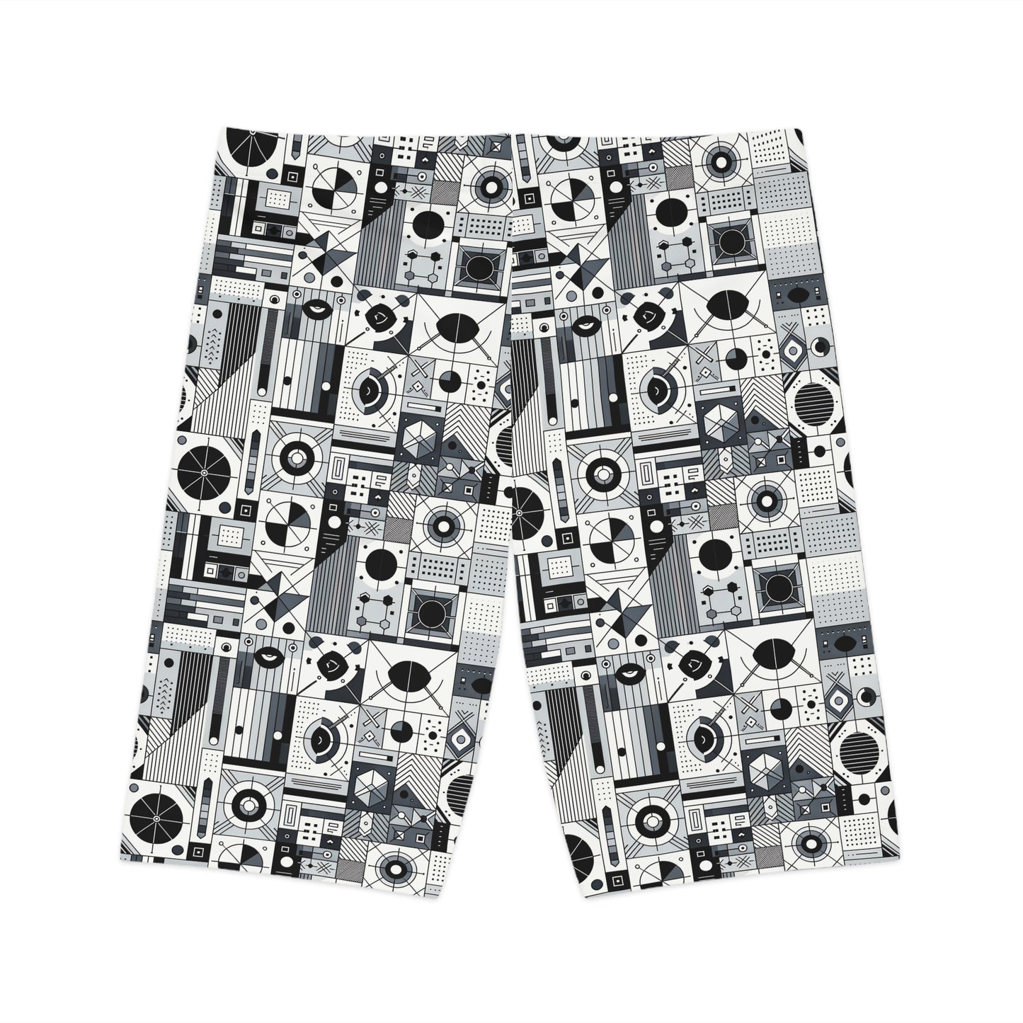 Digital Minimalism Minimalist Tech Women's Bike Shorts - 8404 Design-65