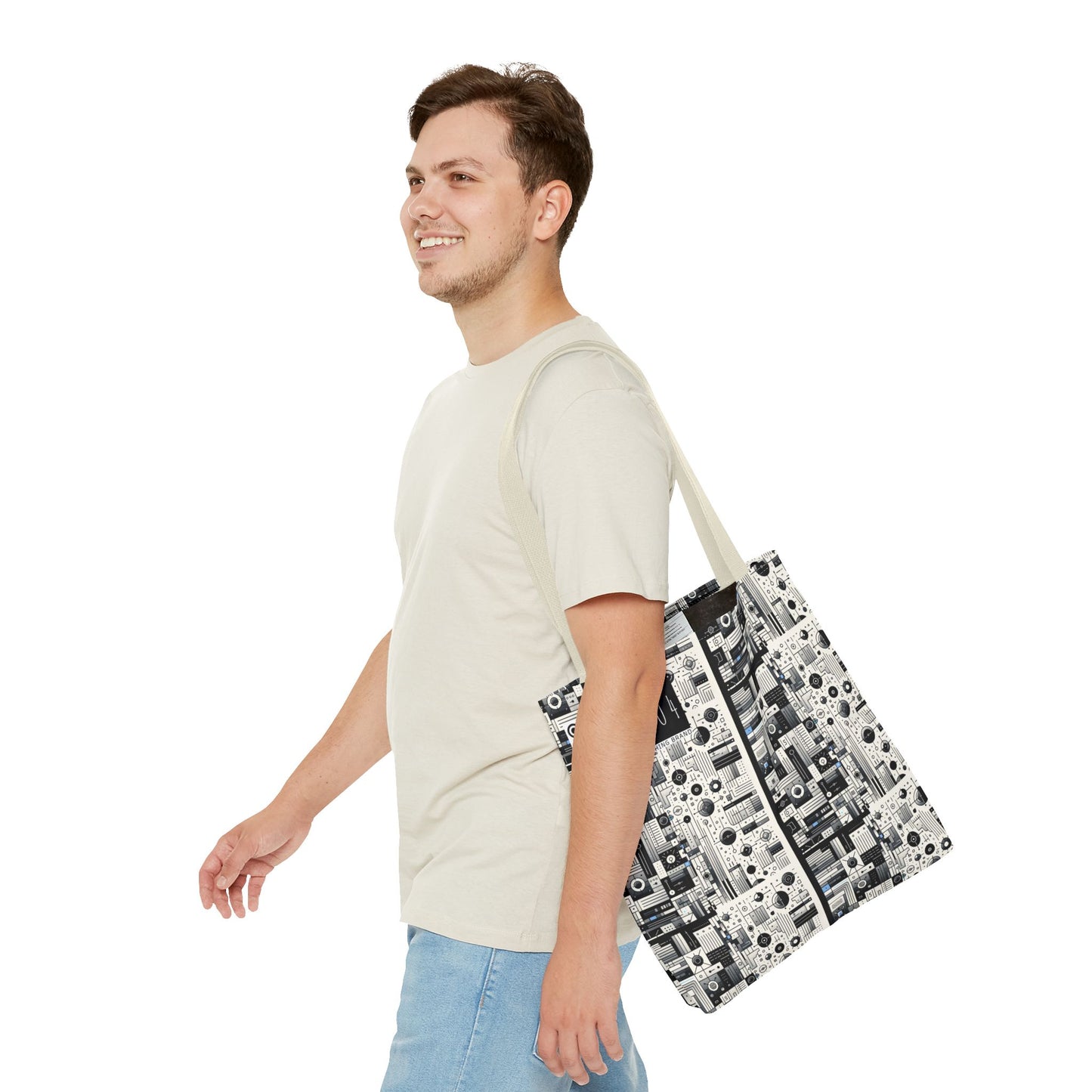 Digital Minimalism Minimalist Tech Tote Bag - 8404 Design-66