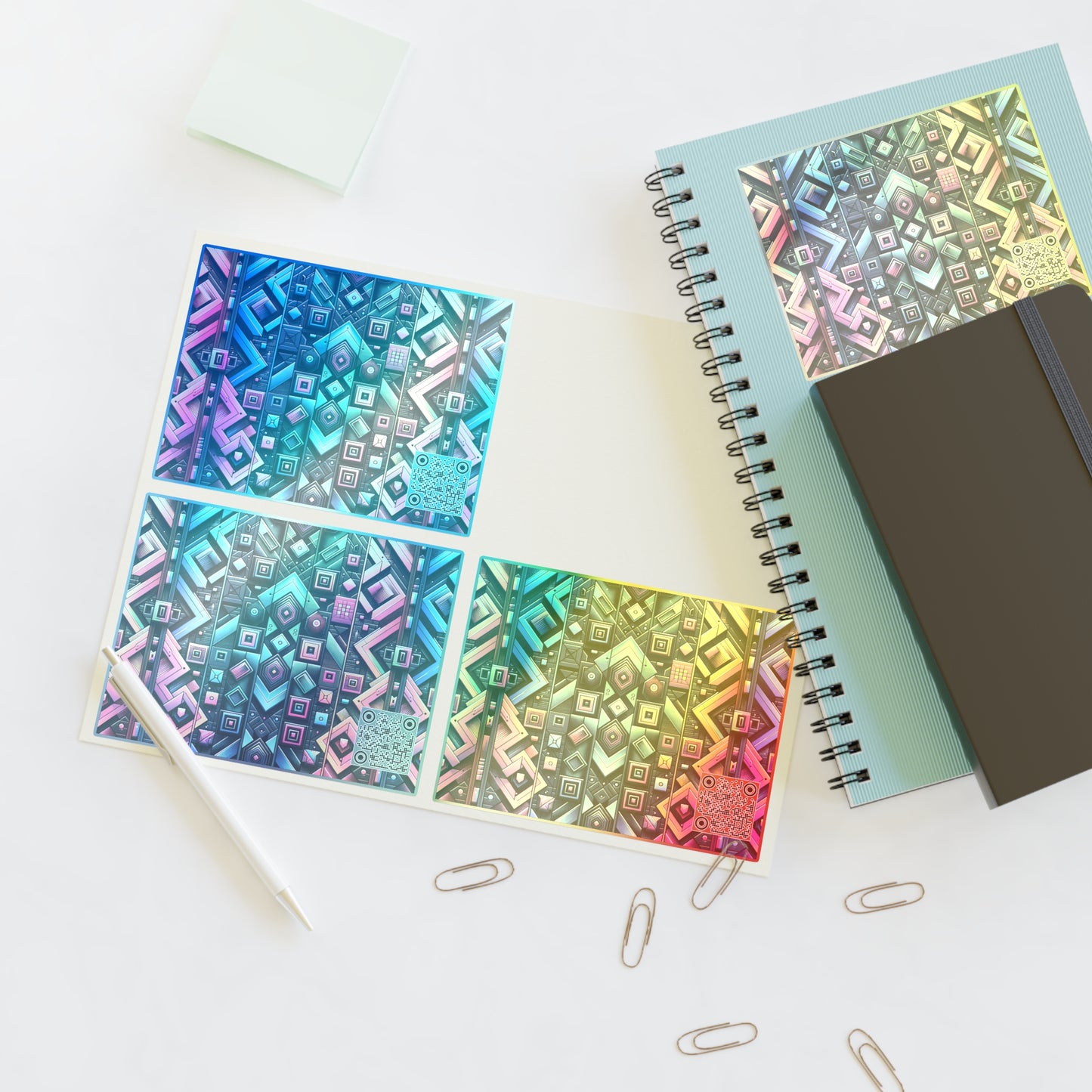 Tech-Inspired Graphics Cyberpunk Cool Sticker Sheets - 8404 Design-58