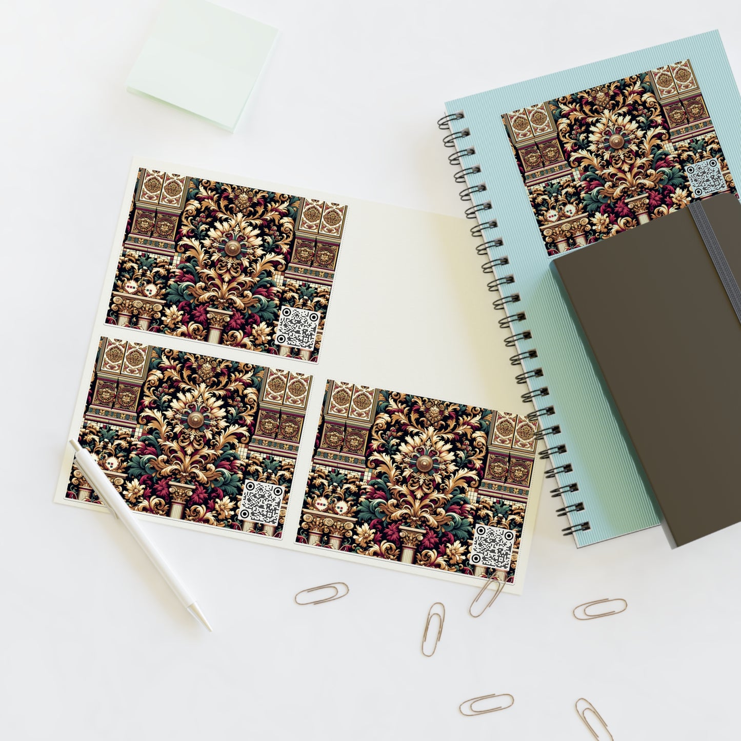 Digital Renaissance Modern Baroque Fusion Sticker Sheets - 8404 Design-57