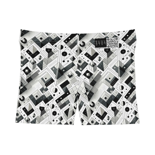 Digital Minimalism Minimalist Tech Women's Shorts - 8404 Design-69