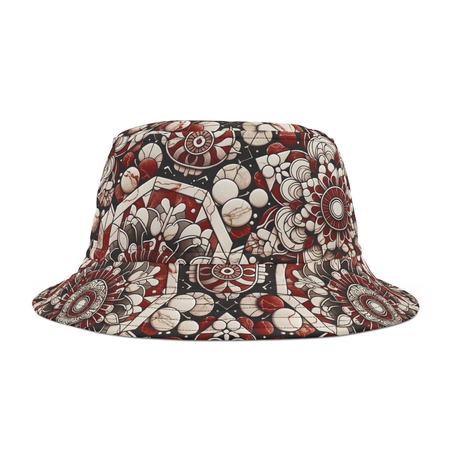 Neo Jomon Sculptural Aesthetics Artisanal Streetwear Bucket Hat - 8404 Design-55