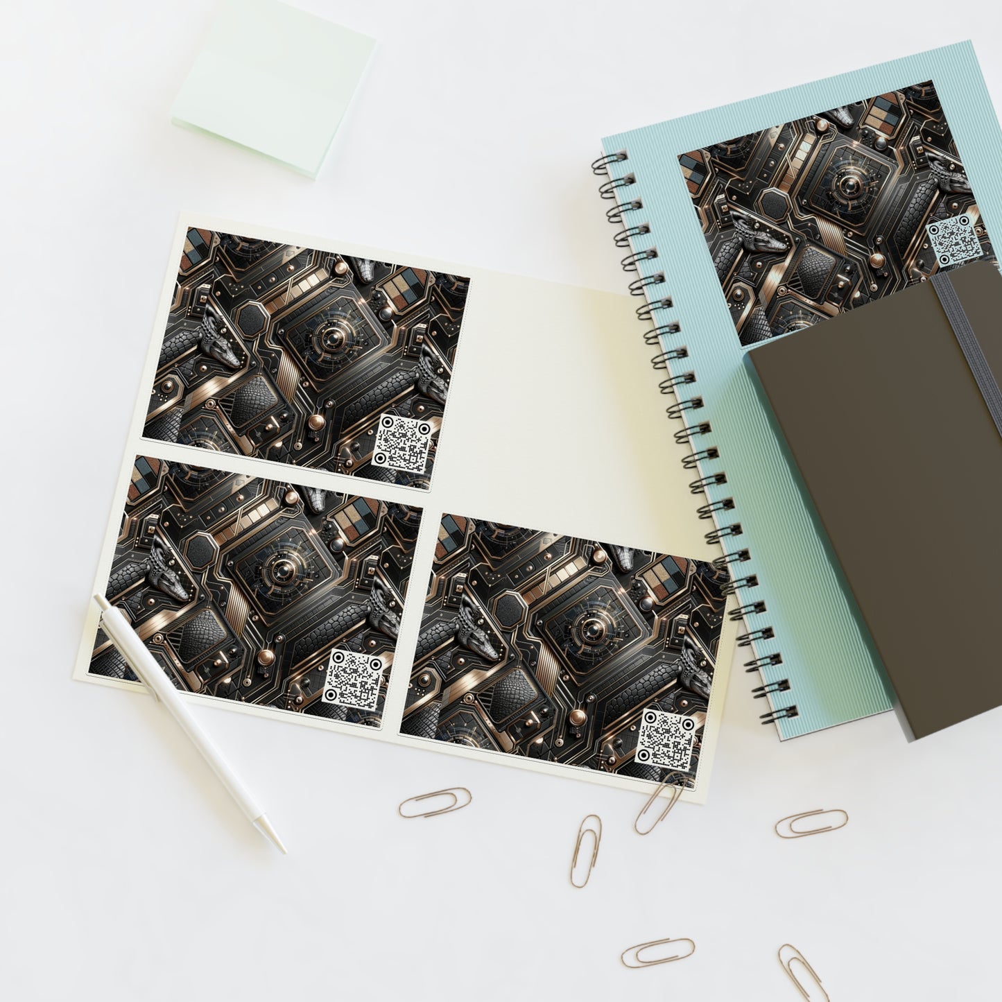 Tech Noir Fusion Sleek Tech Luxe Sticker Sheets - 8404 Design-56